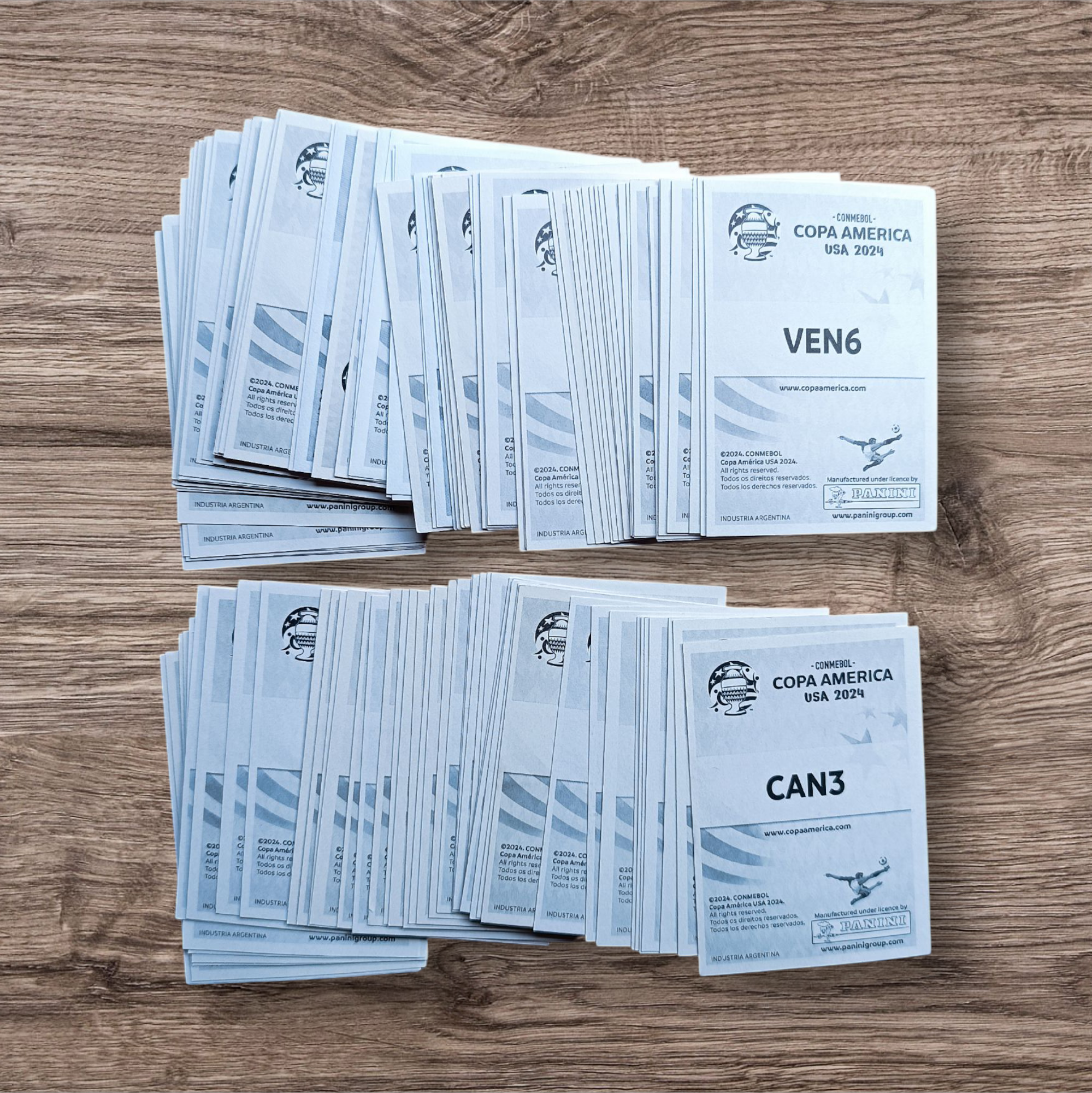 Lote 115 figuritas sin repetir Copa América 2024