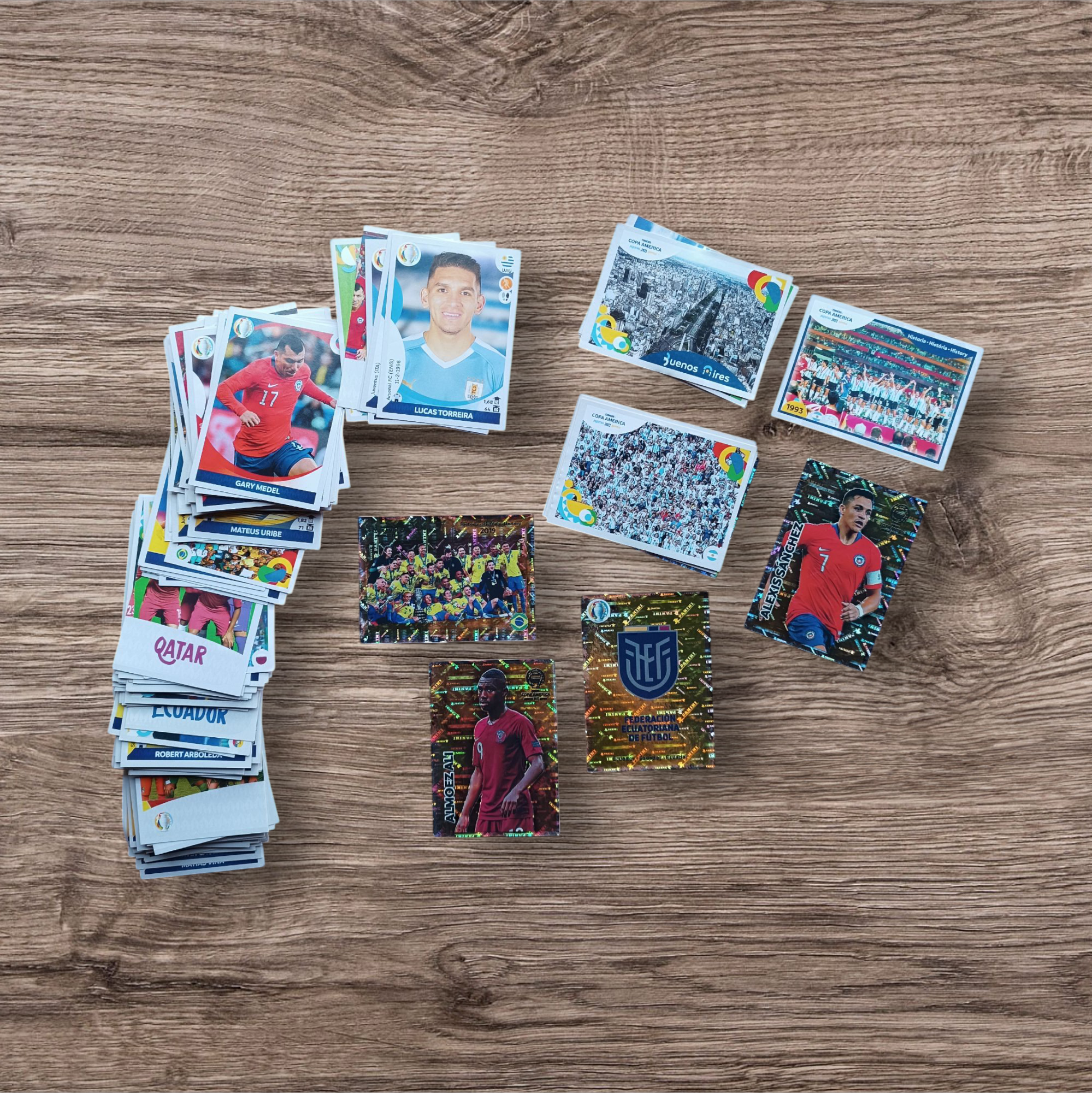 Lote 164 figuritas sin repetir Copa América 2021 Preview