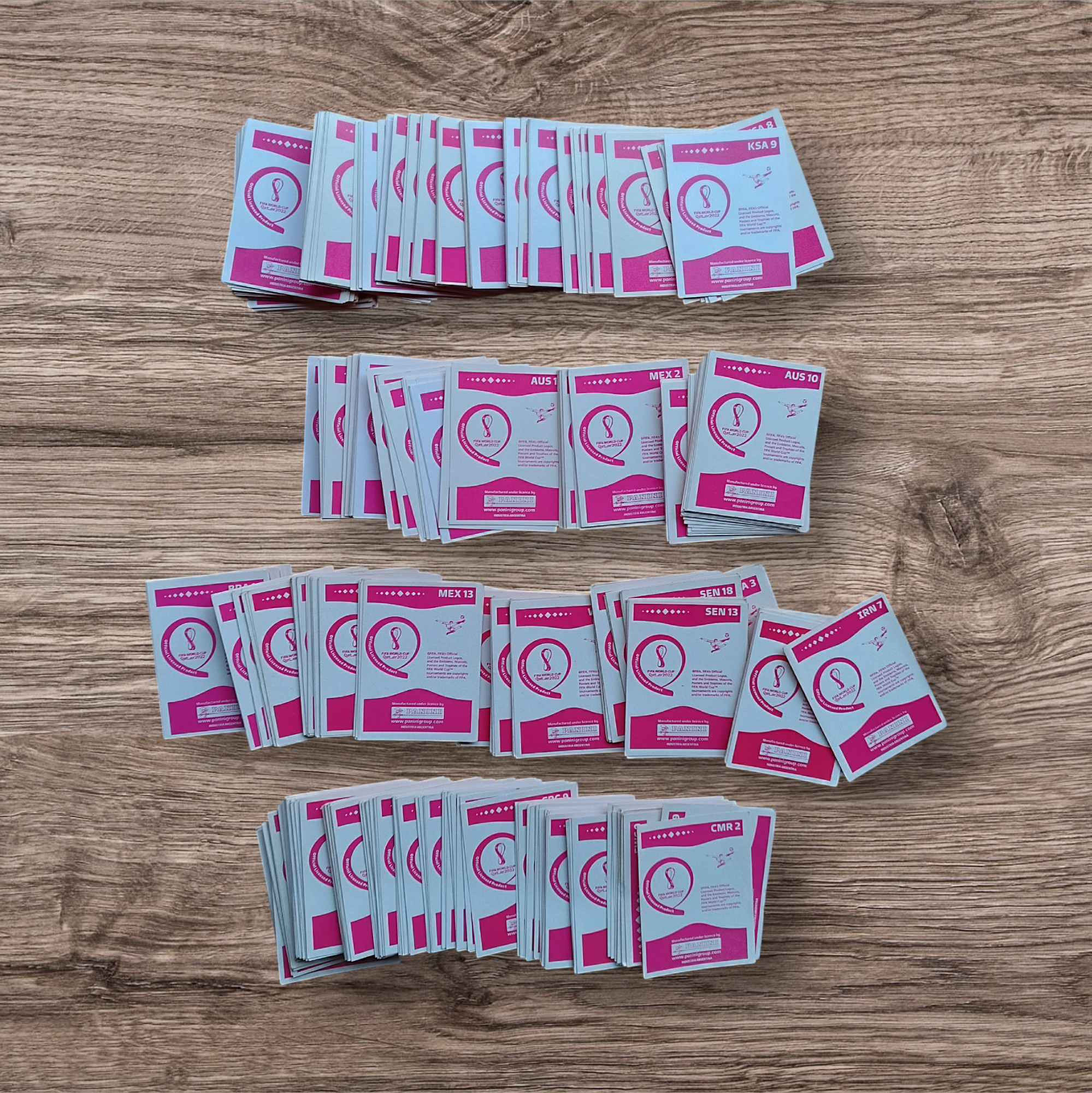 Lote 492 figuritas Mundial Qatar 2022