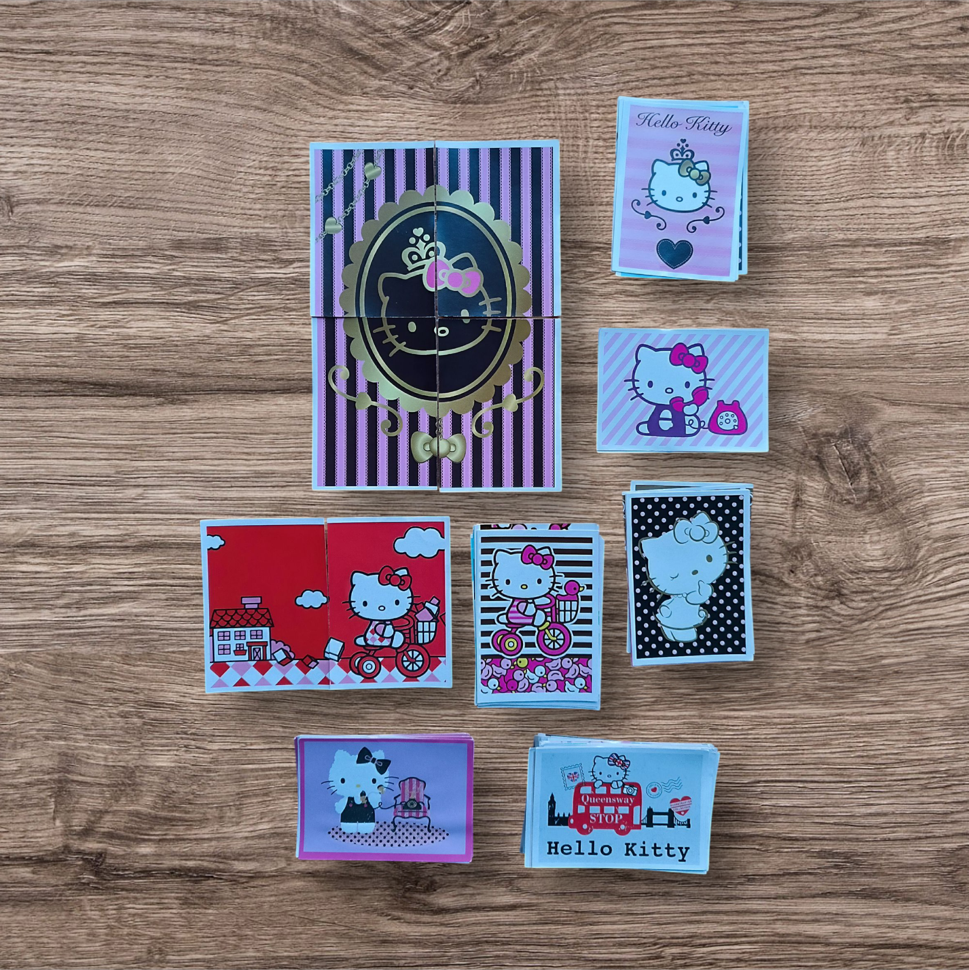 Lote 74 figuritas sin repetir Hello Kitty