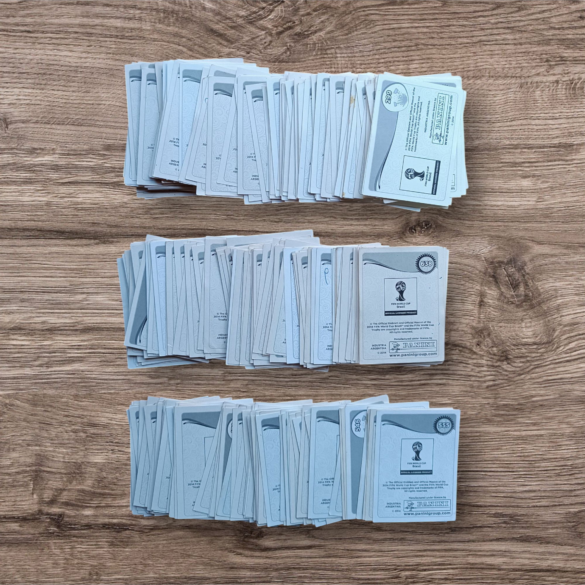 Lote 319 figuritas sin repetir Mundial Brasil 2014