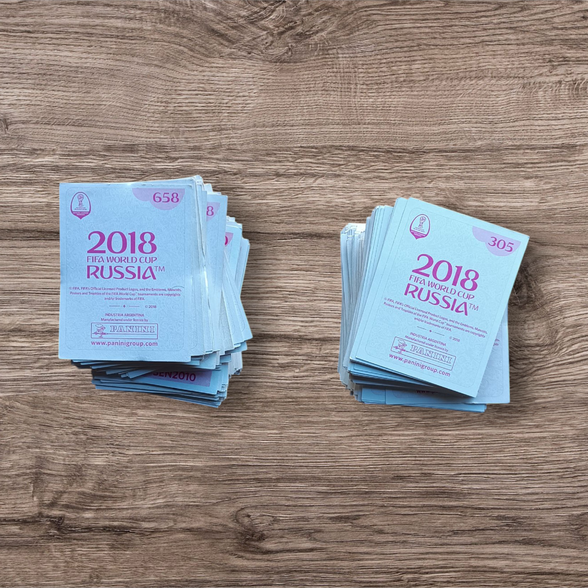 Lote 447 figuritas sin repetir Mundial Rusia 2018