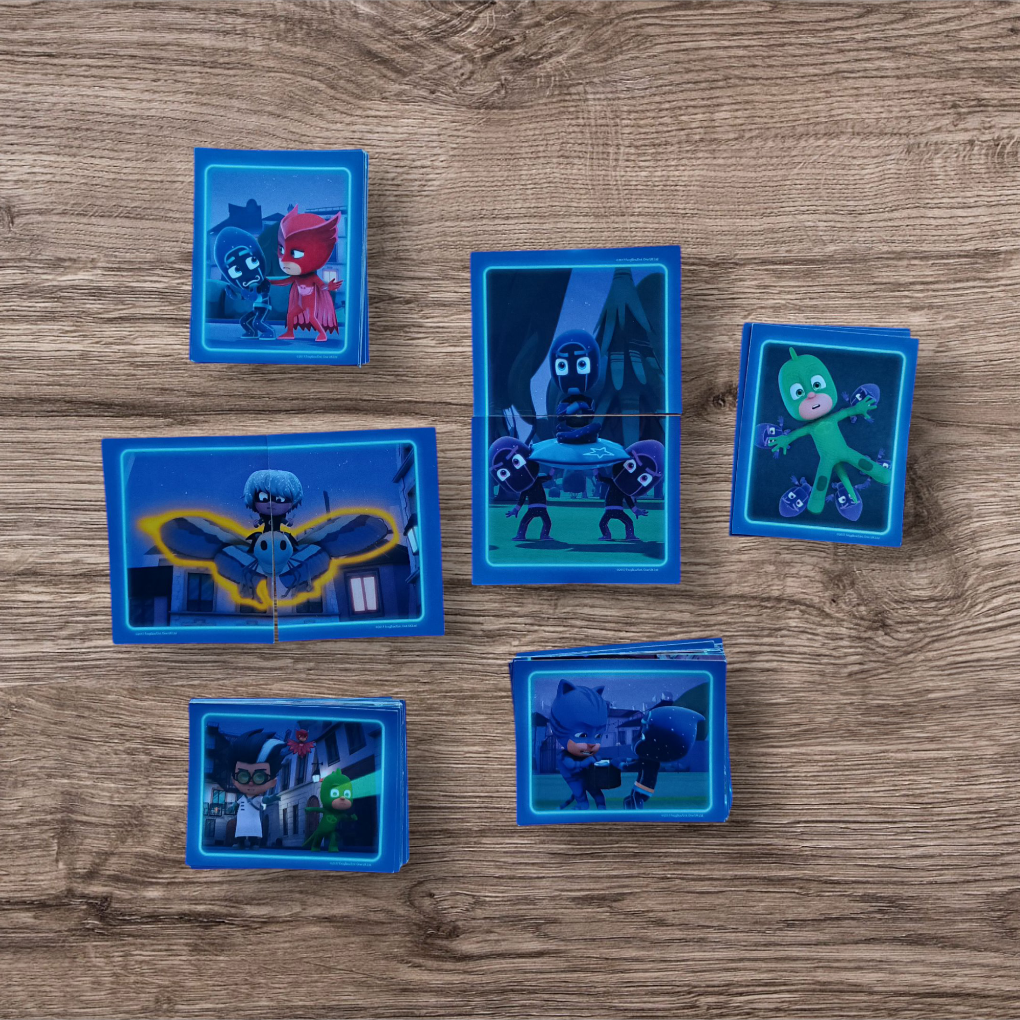 Lote 66 figuritas sin repetir Pj Masks