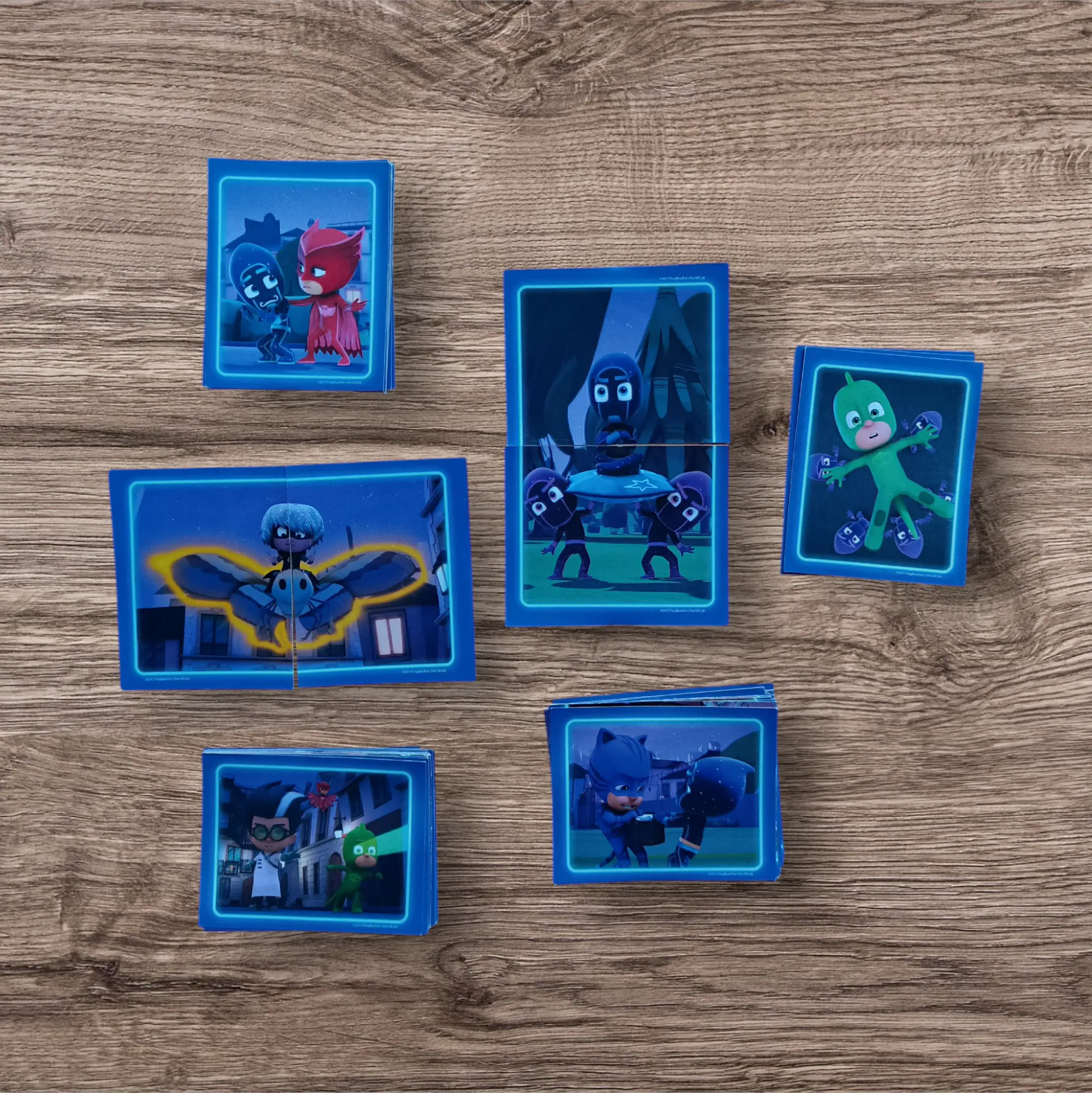 Lote 66 figuritas sin repetir Pj Masks