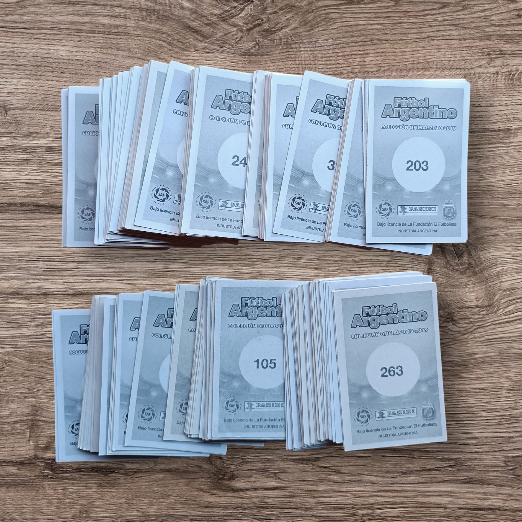 Lote 266 figuritas sin repetir Fútbol Argentino 2018-2019