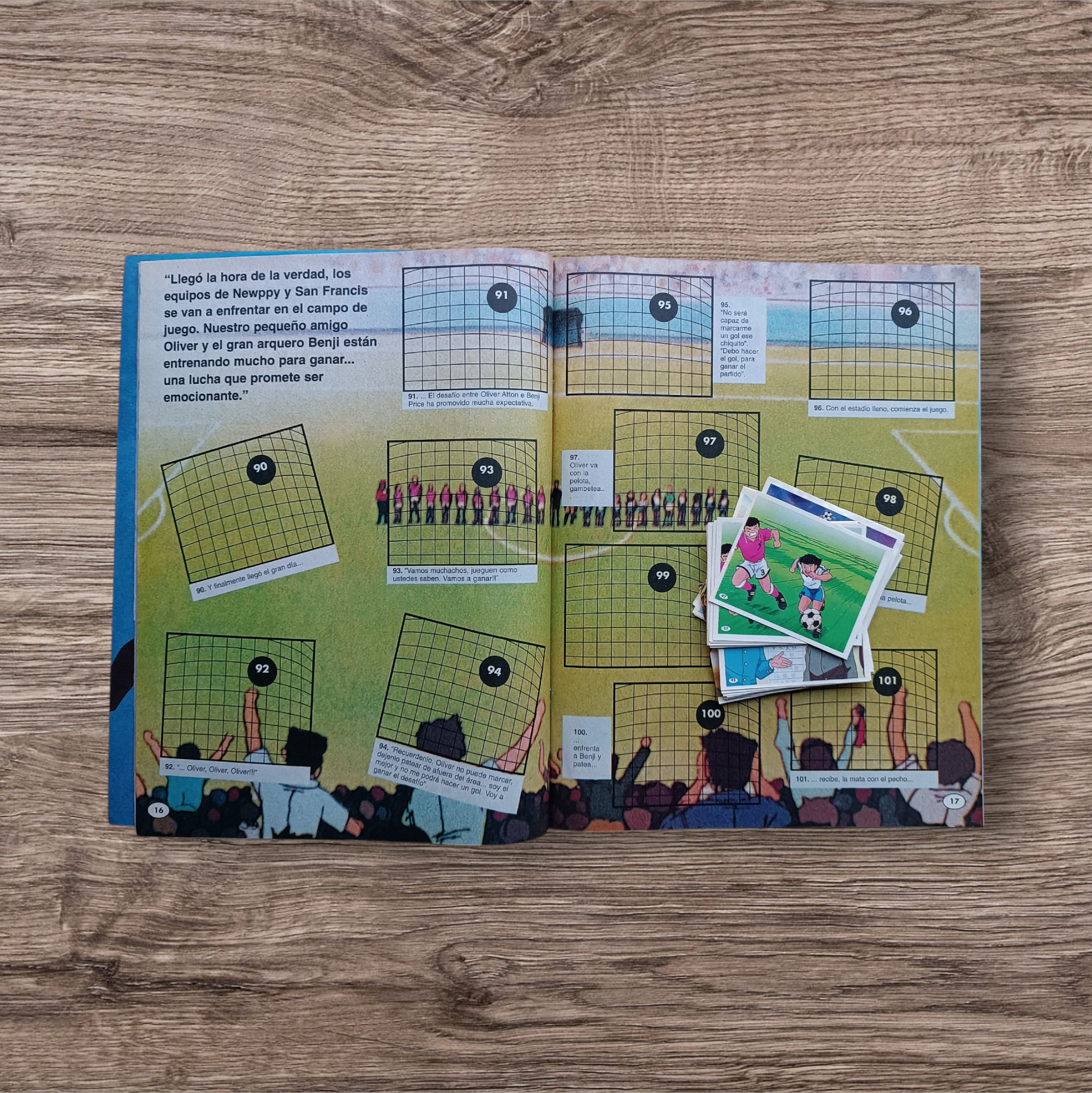 Álbum + 45 figuritas Súper Campeones