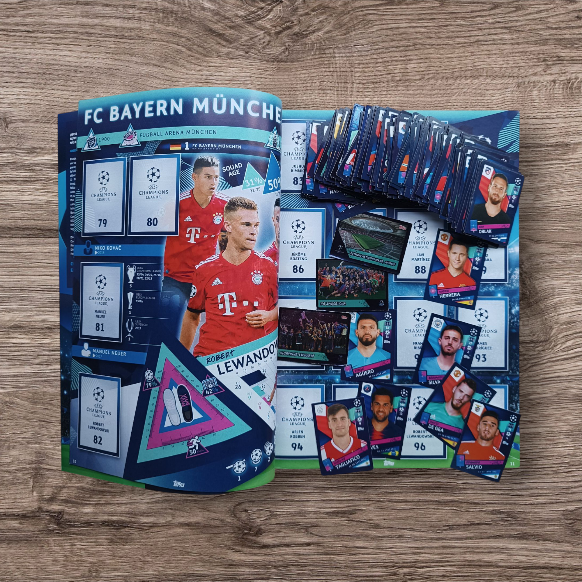 Álbum + 233 figuritas sin repetir Champions League 2018/19