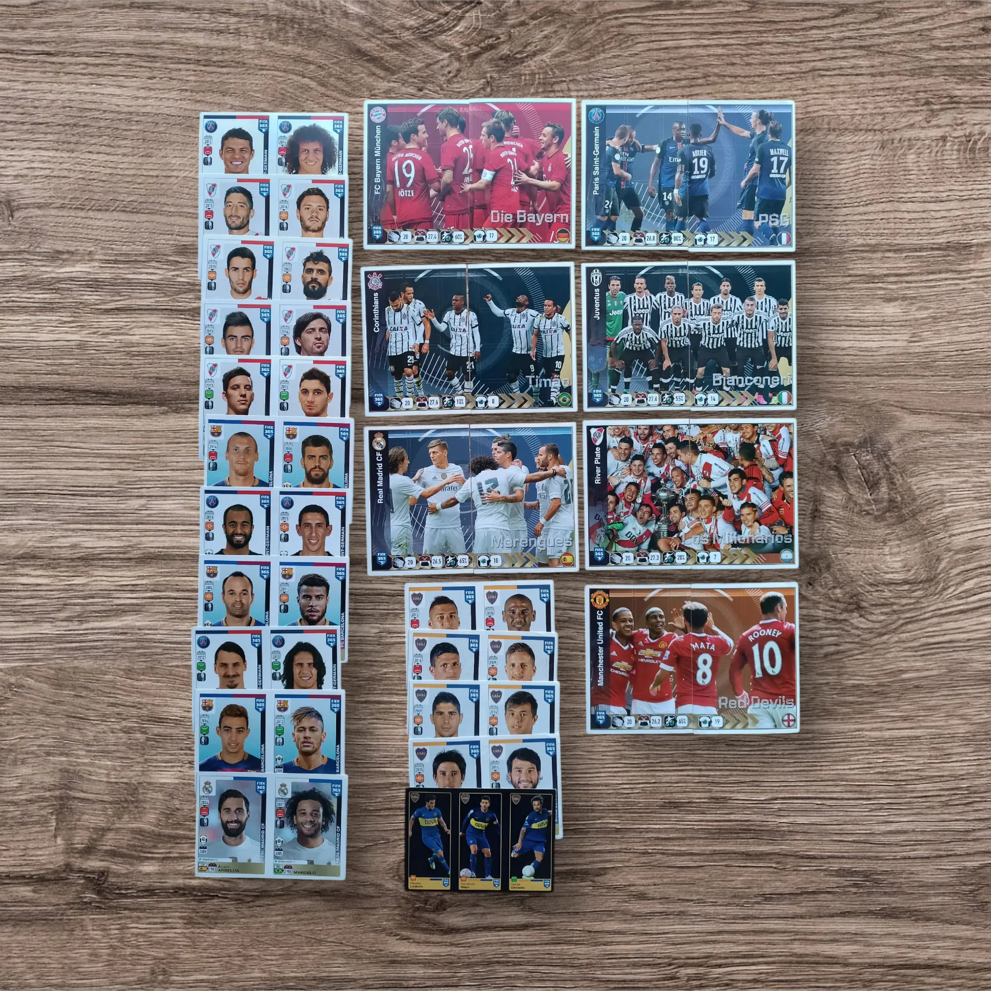 Lote 285 figuritas sin repetir FIFA 365 2016