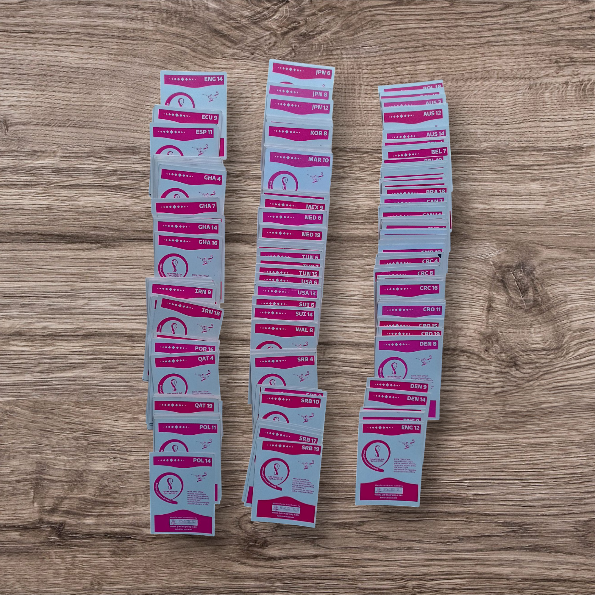 Lote 300 figuritas sin repetir Mundial Qatar 2022