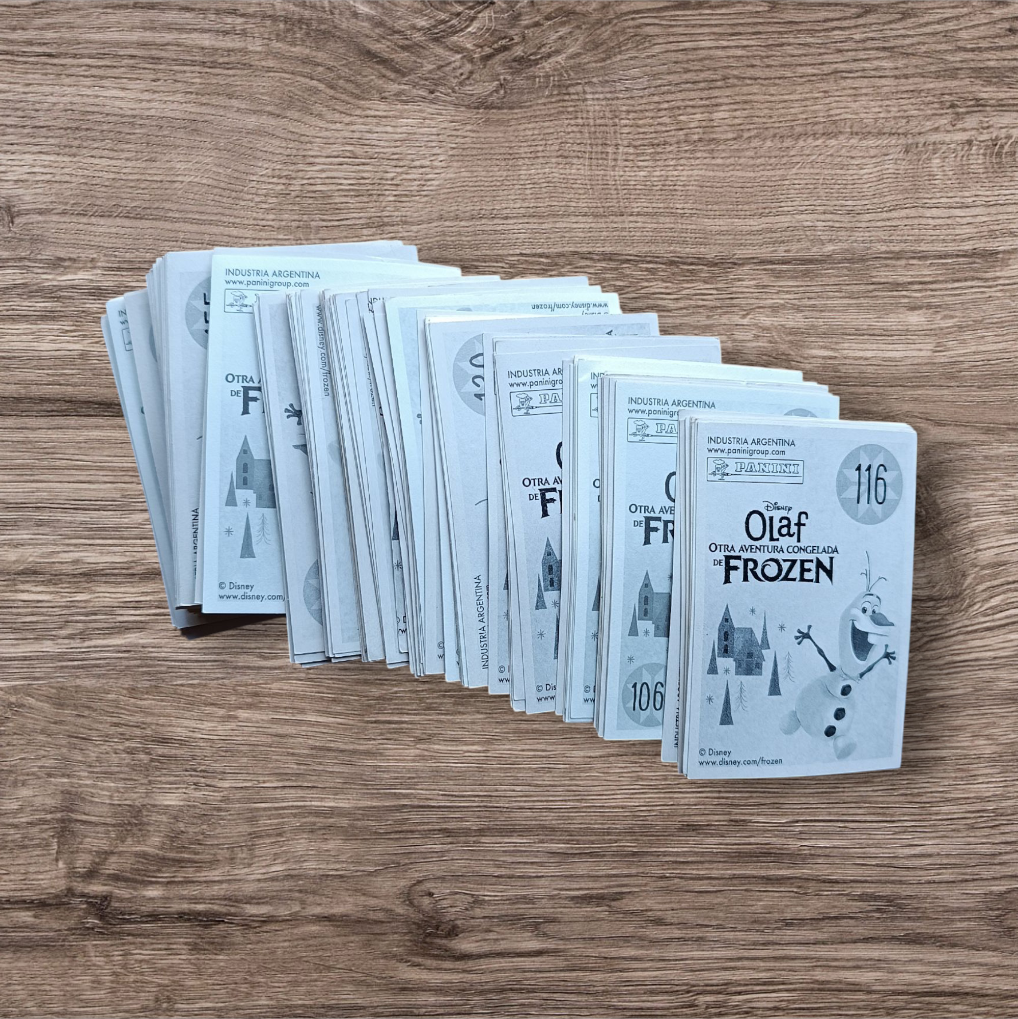 Lote 163 figuritas sin repetir Olaf Frozen