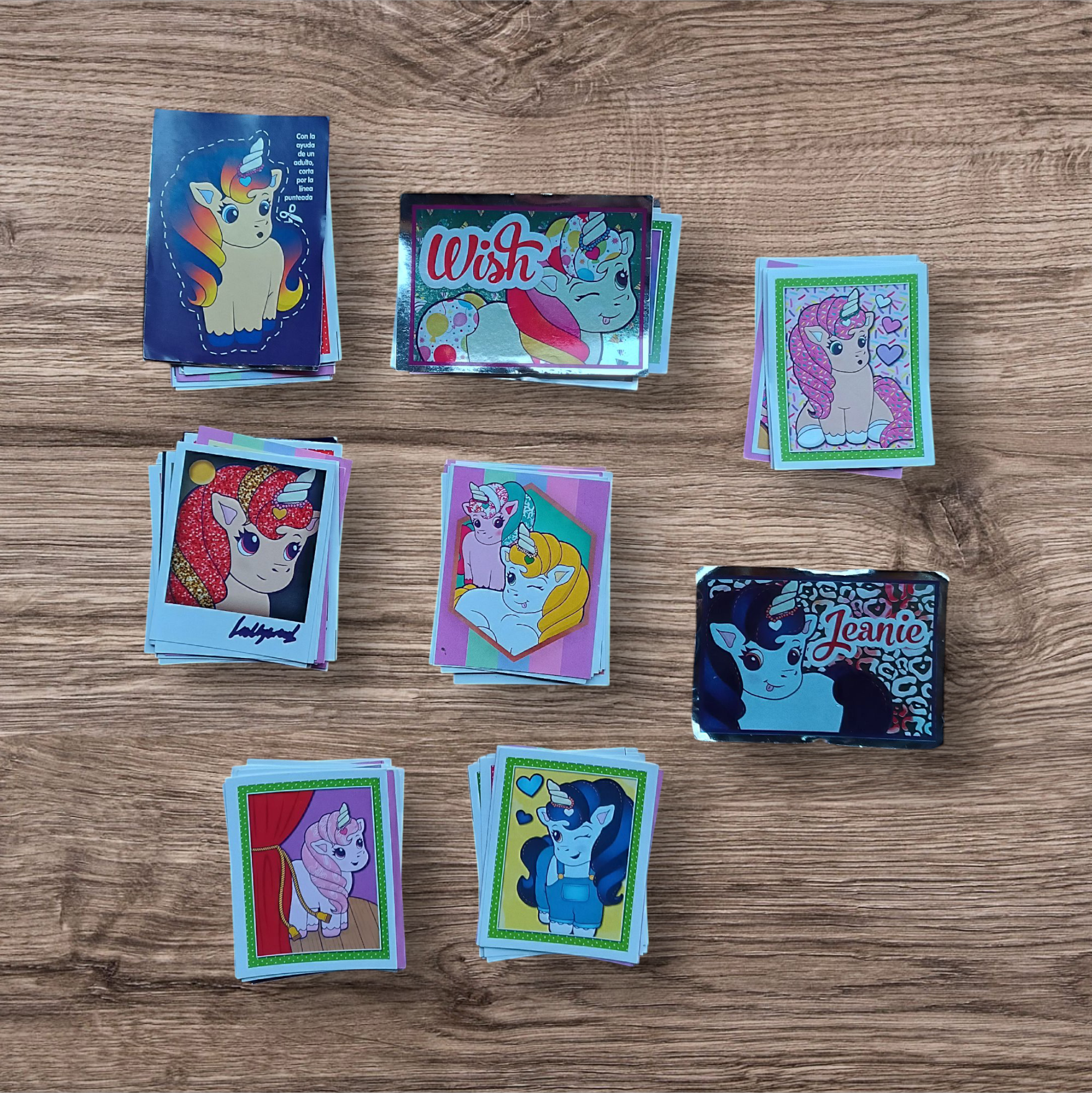 Lote 103 figuritas sin repetir Unicornios