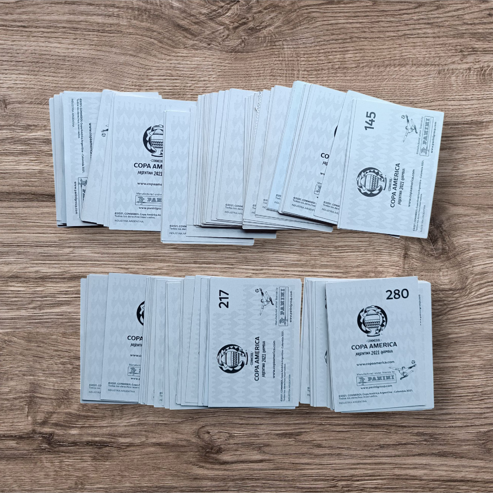 Lote 168 figuritas sin repetir Copa América 2021 Preview