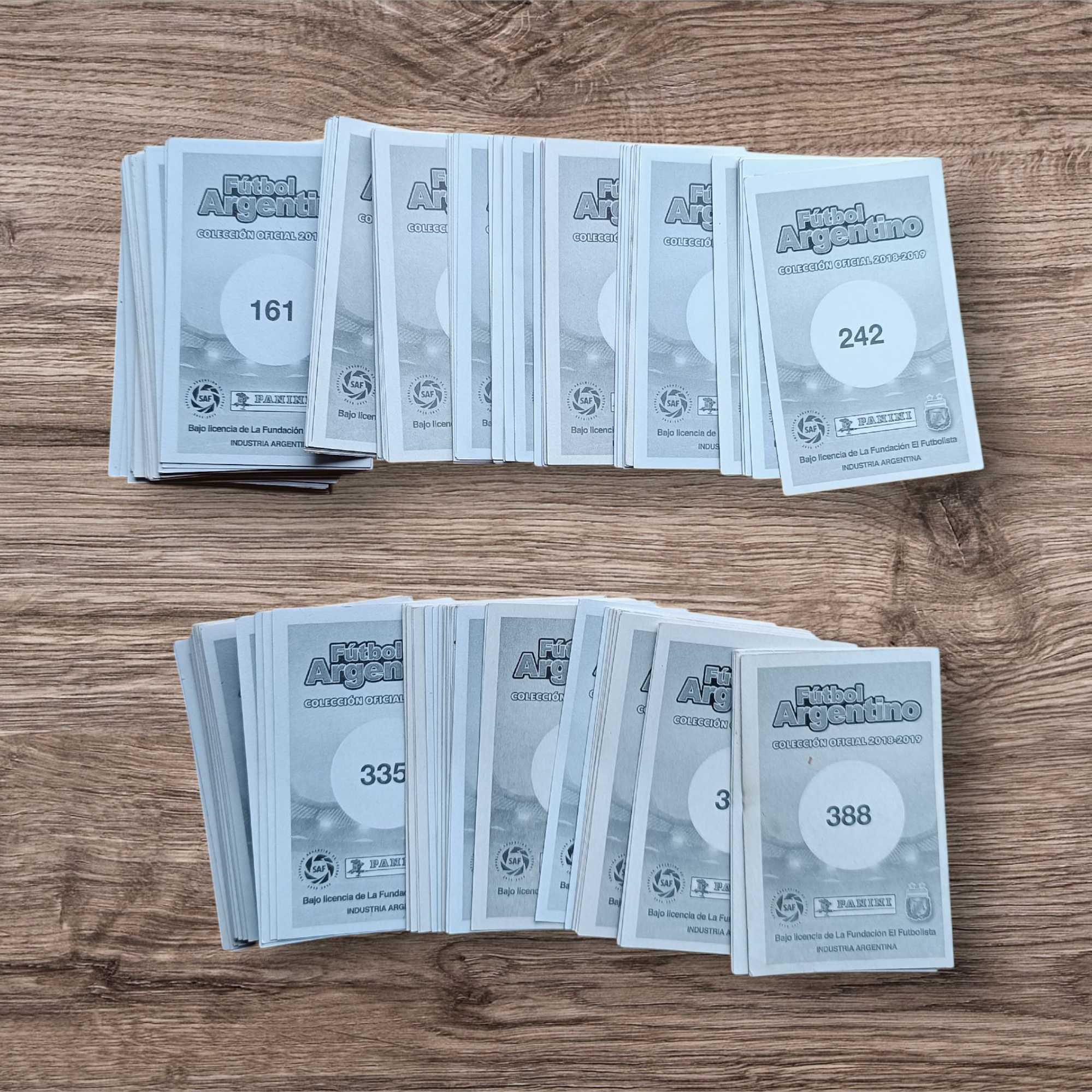 Lote 194 figuritas sin repetir Fútbol Argentino 2018-2019