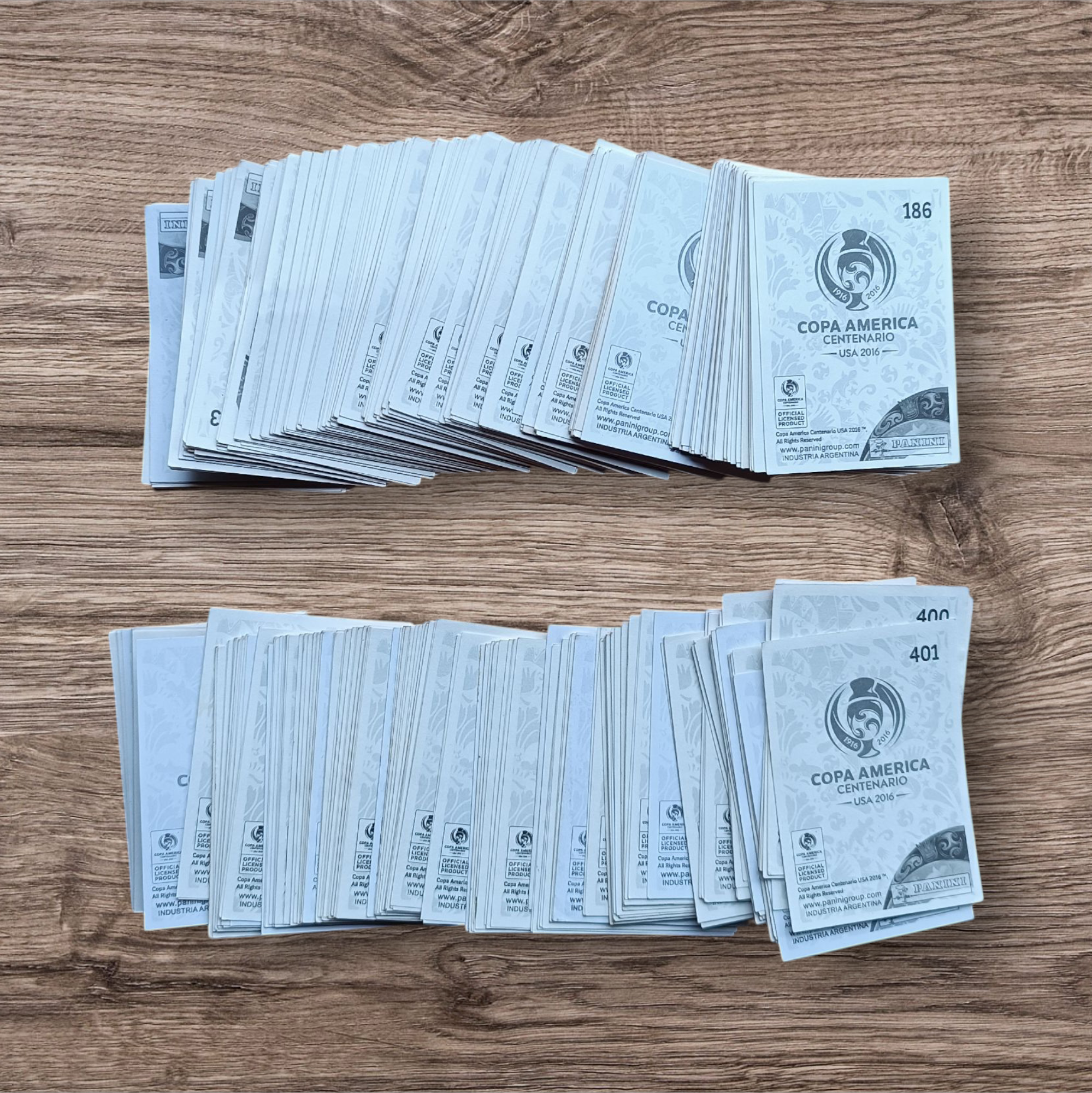 Lote 396 figuritas sin repetir Copa América USA 2016