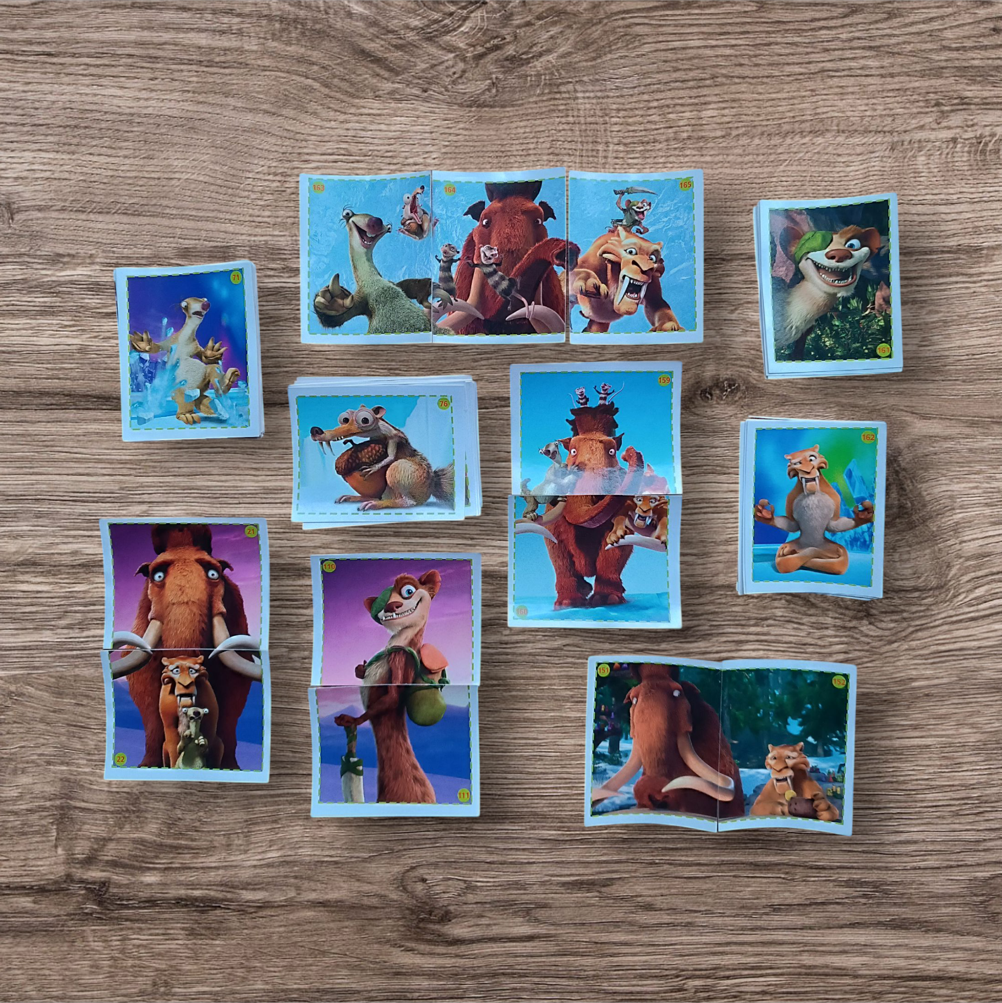 Lote 97 figuritas sin repetir La Era del Hielo 4