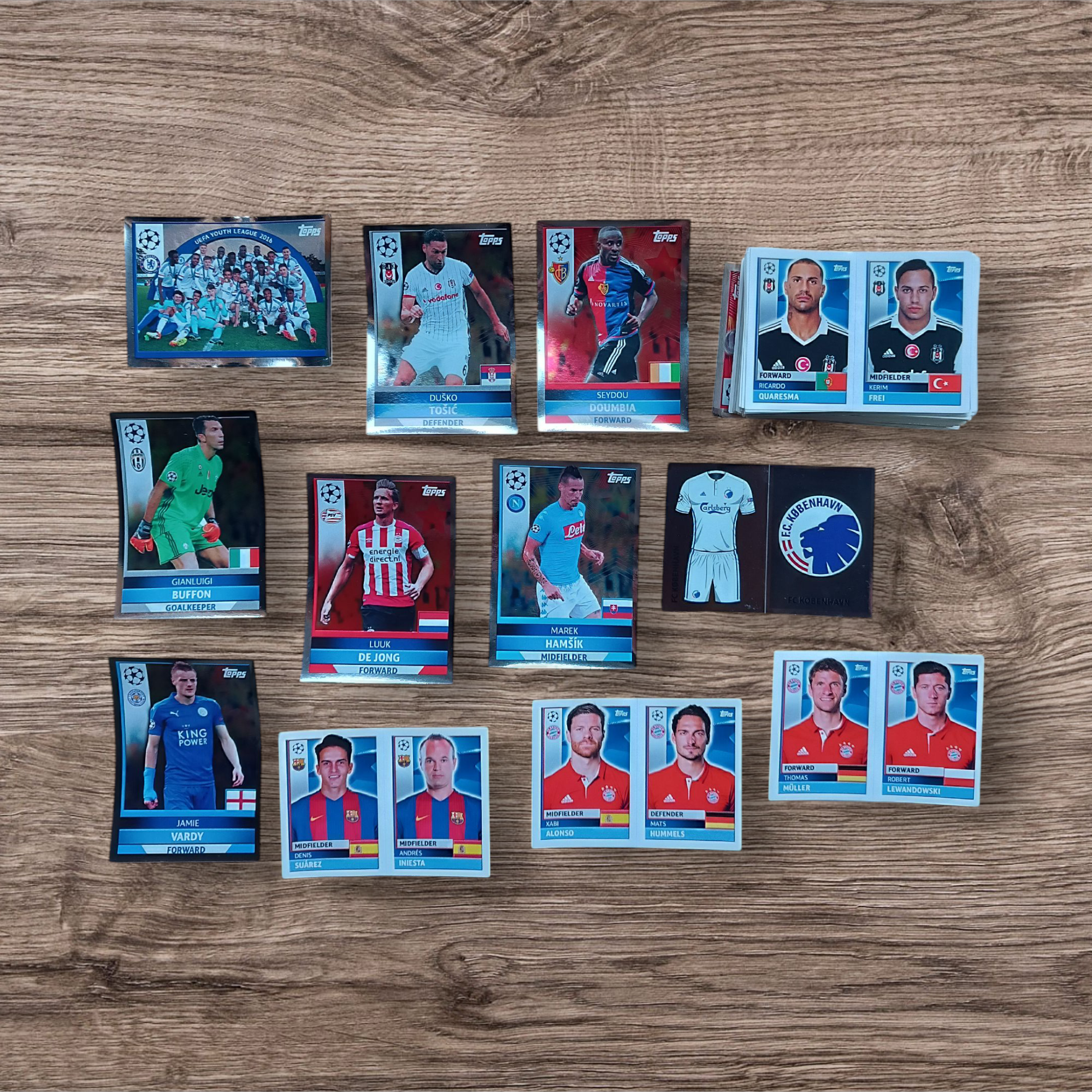 Lote 119 figuritas sin repetir Champions League