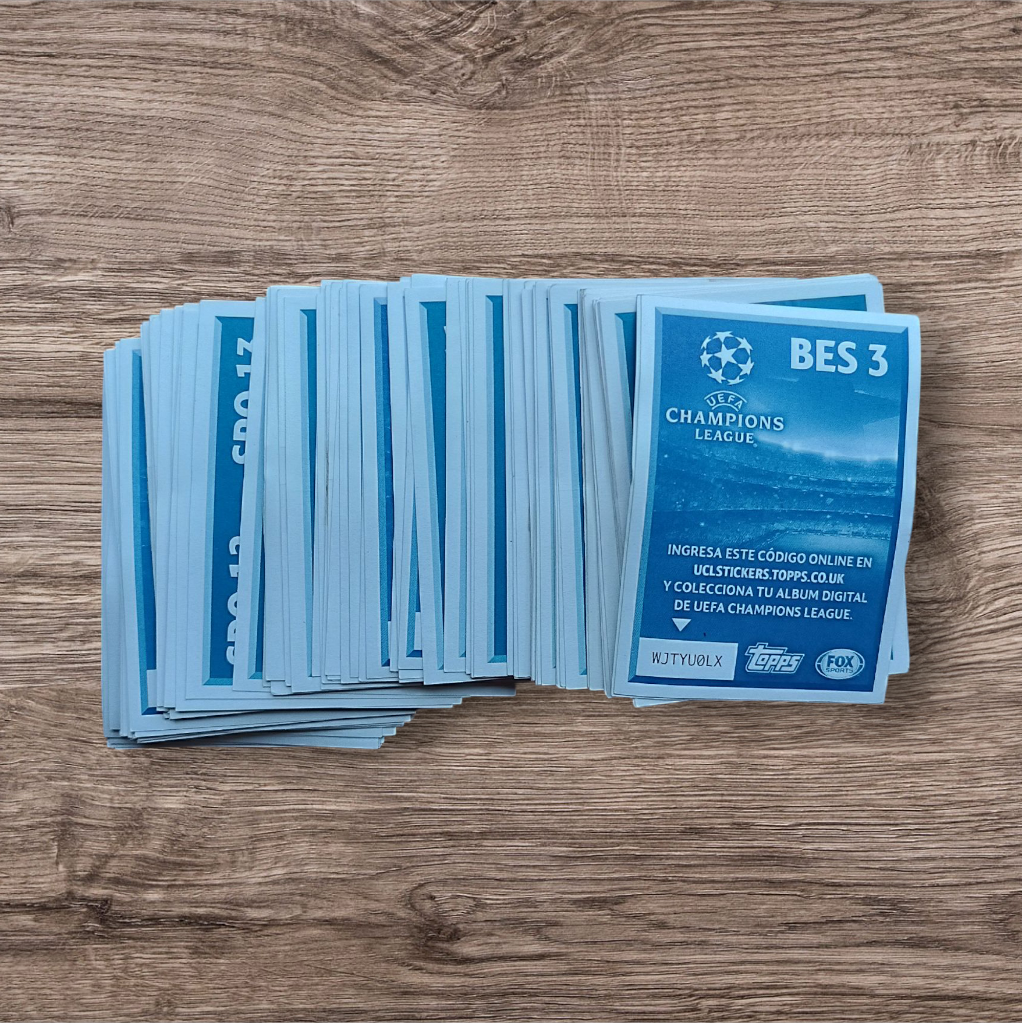 Lote 119 figuritas sin repetir Champions League