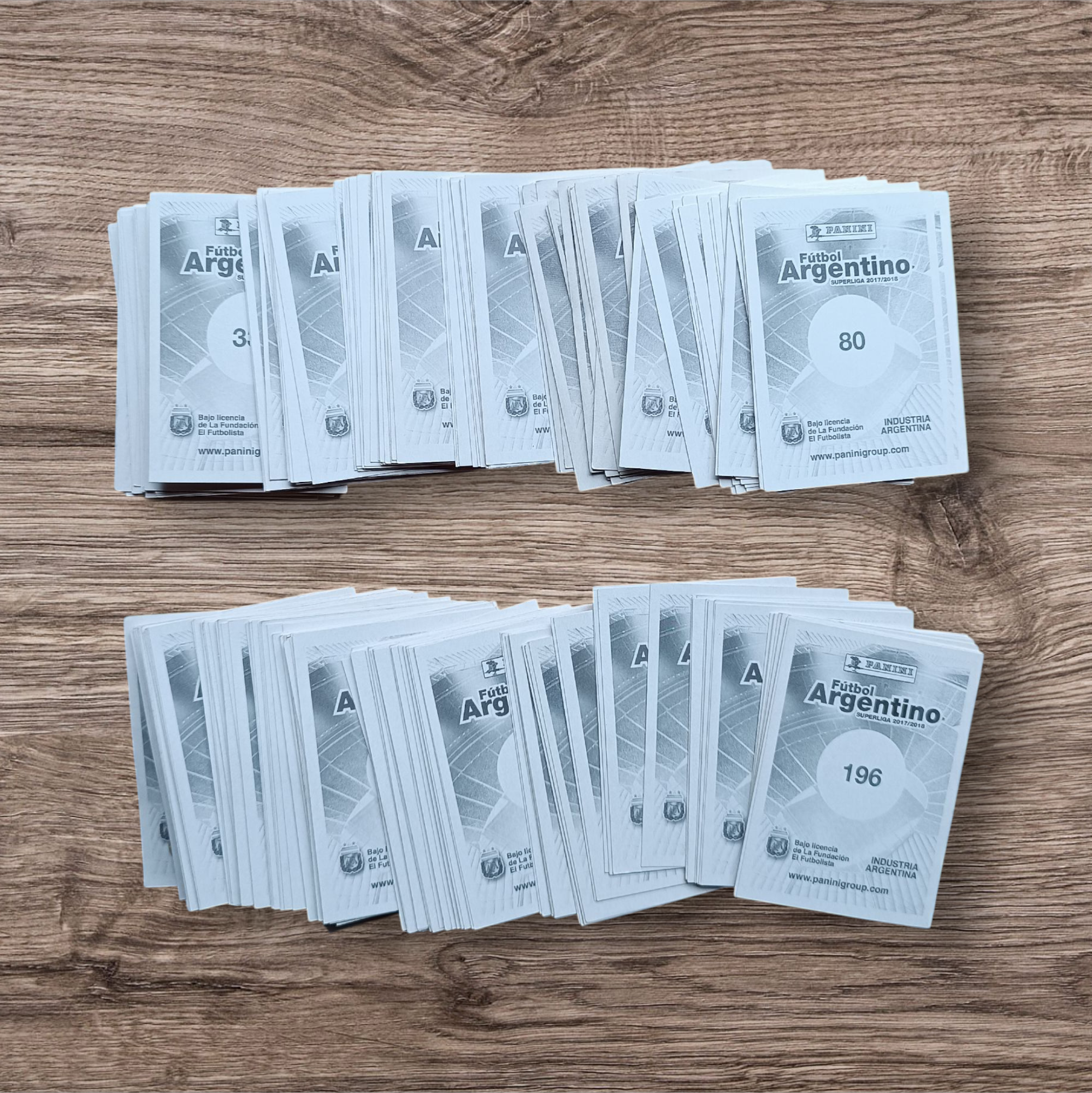 Lote 295 figuritas sin repetir Fútbol Argentino 2017/2018