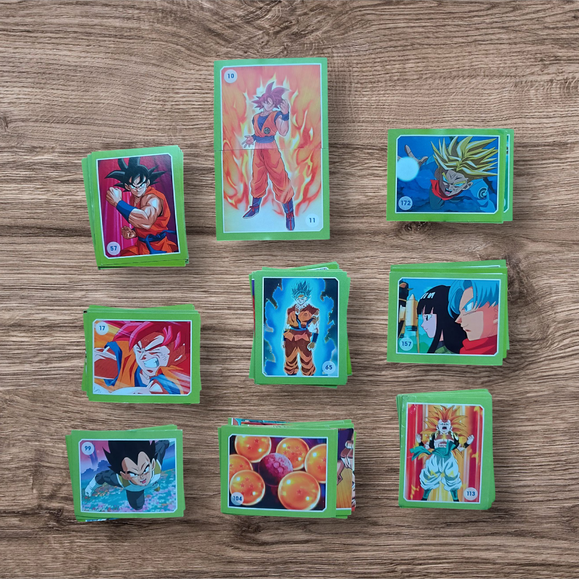 Lote 81 figuritas sin repetir Dragon Ball