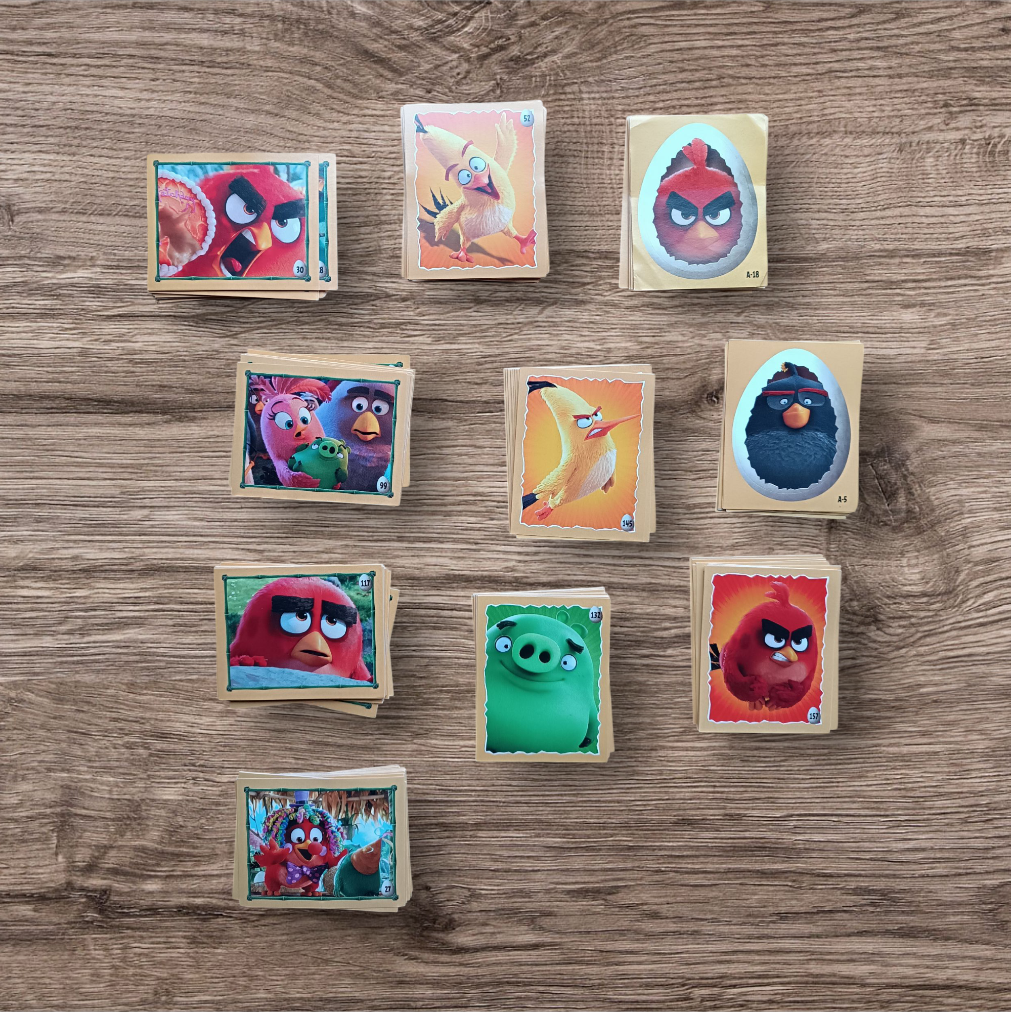 Lote 171 figuritas sin repetir Angry Birds