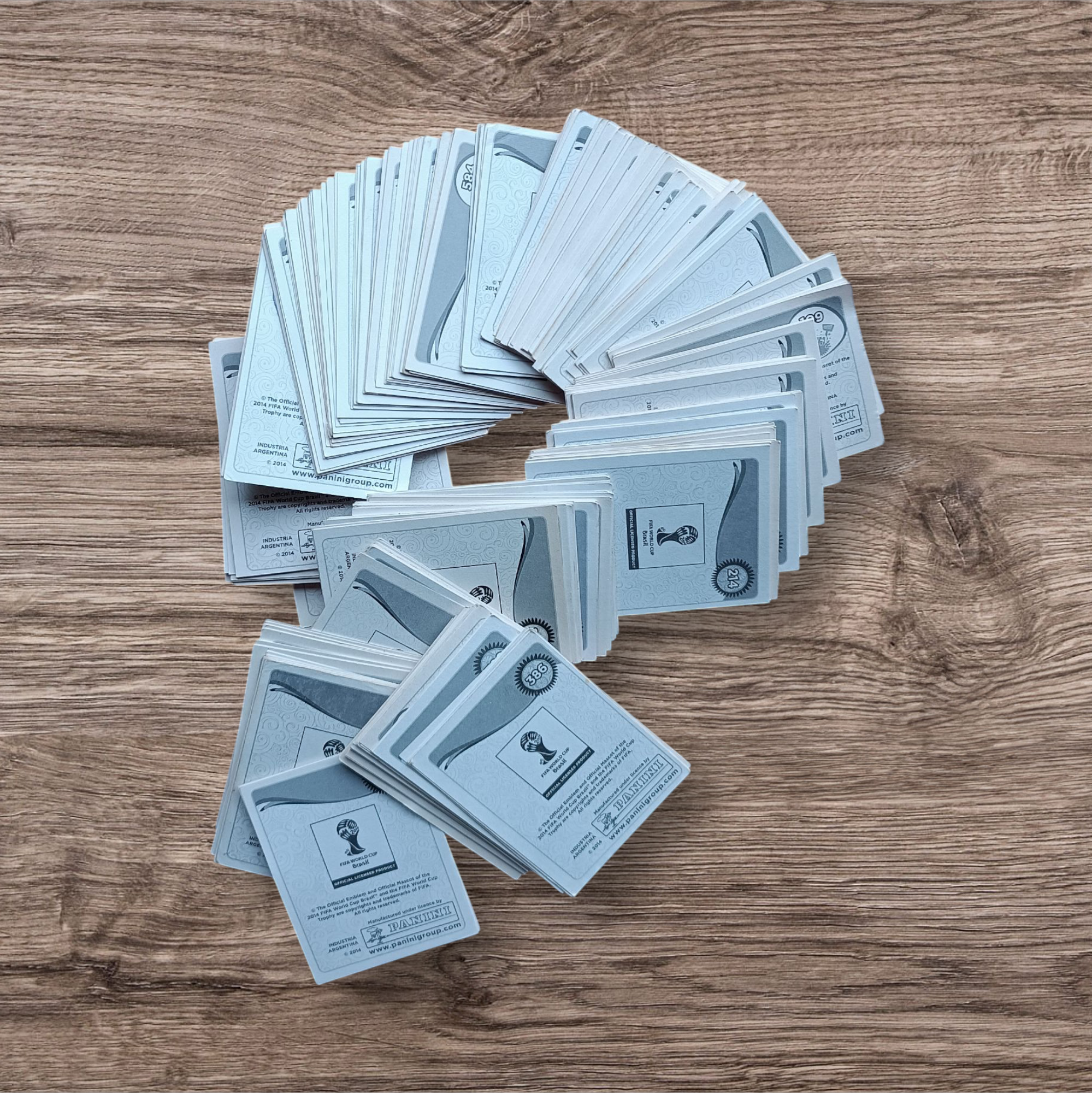 Lote 319 figuritas sin repetir Mundial Brasil 2014