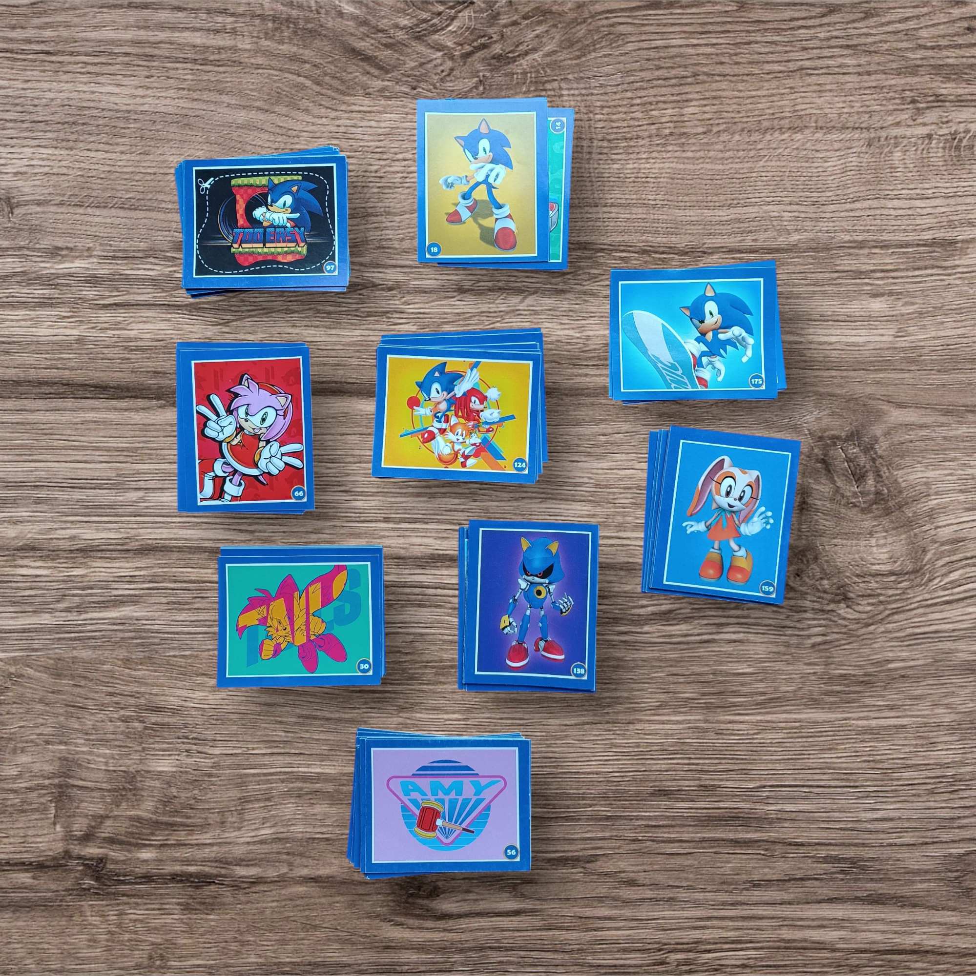 Lote 100 figuritas sin repetir Sonic