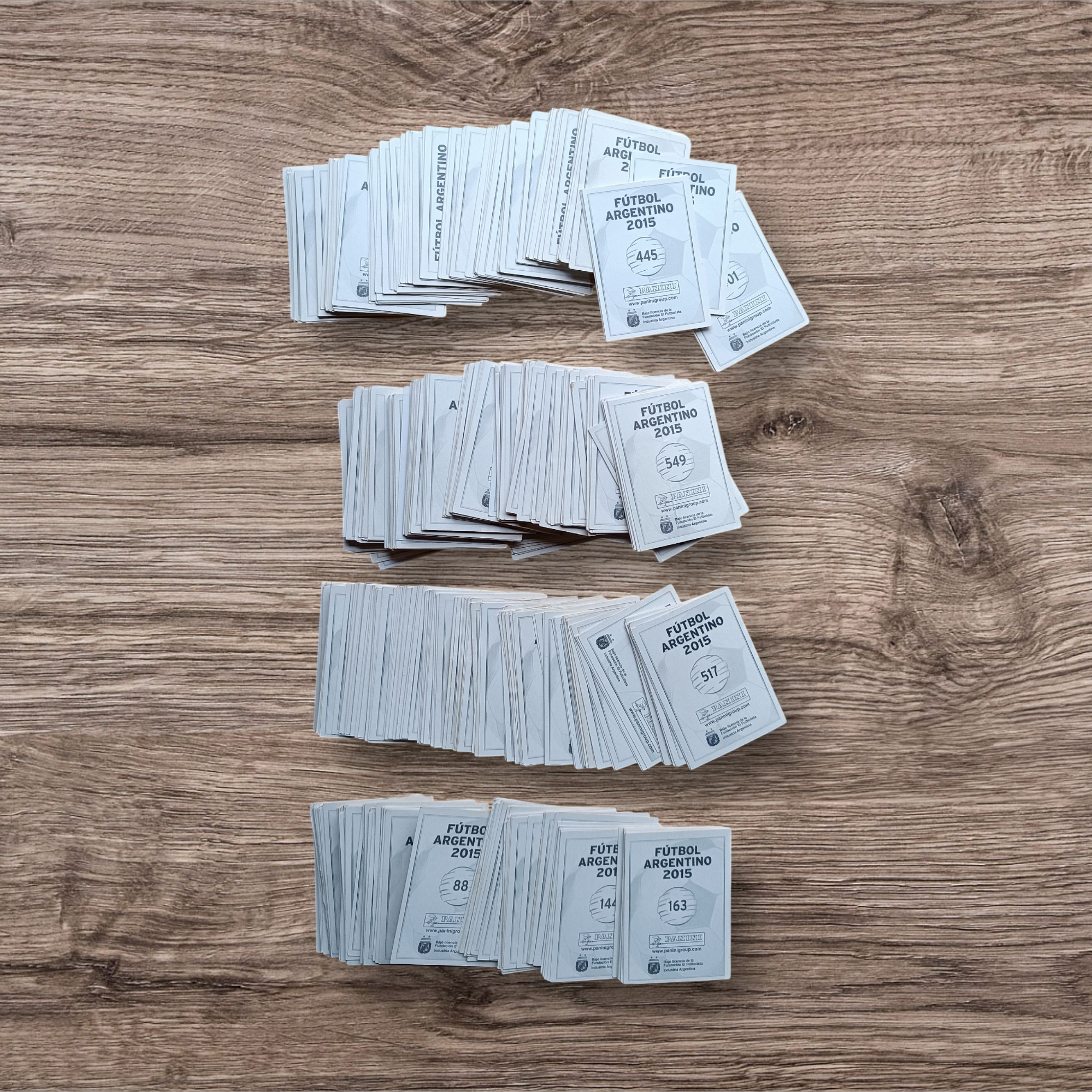 Lote 509 figuritas sin repetir Fútbol Argentino 2015