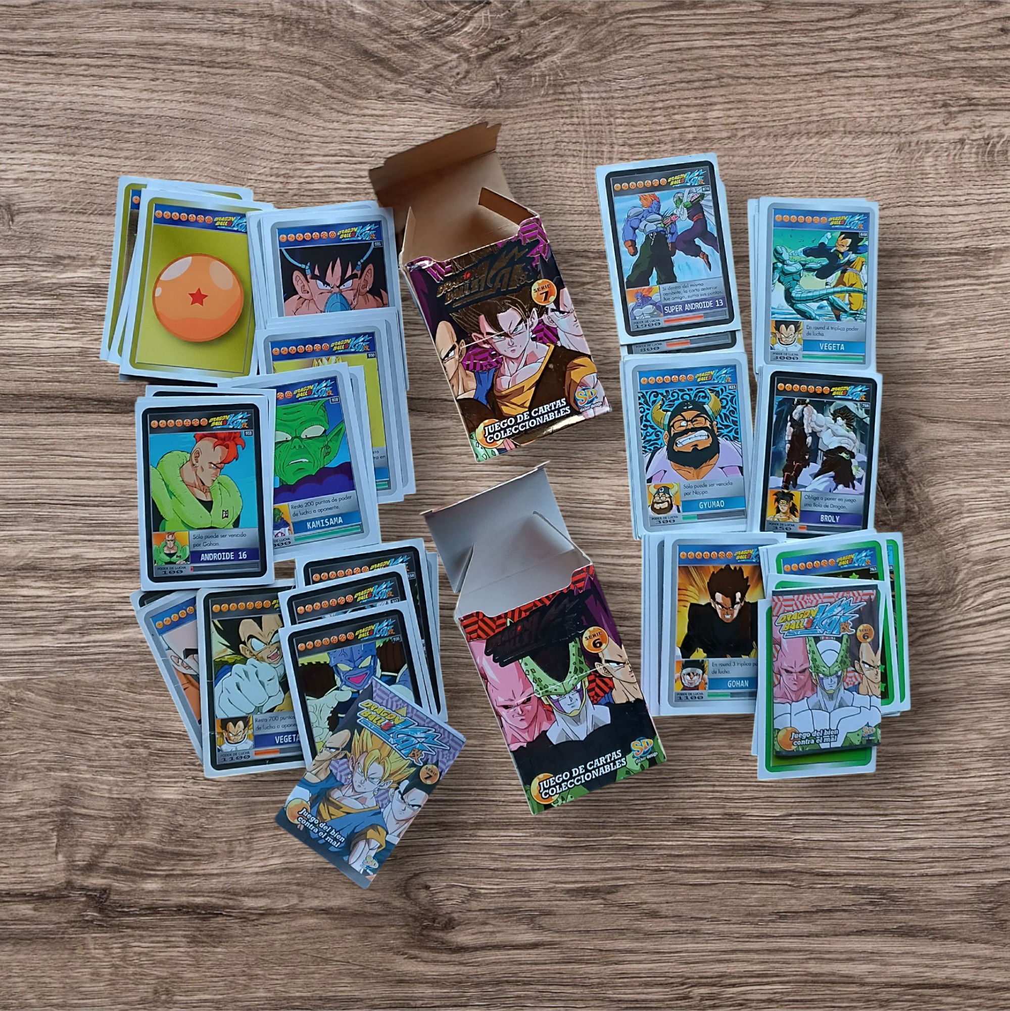 Lote 84 cartas sin repetir Dragon Ball Z series 6 y 7