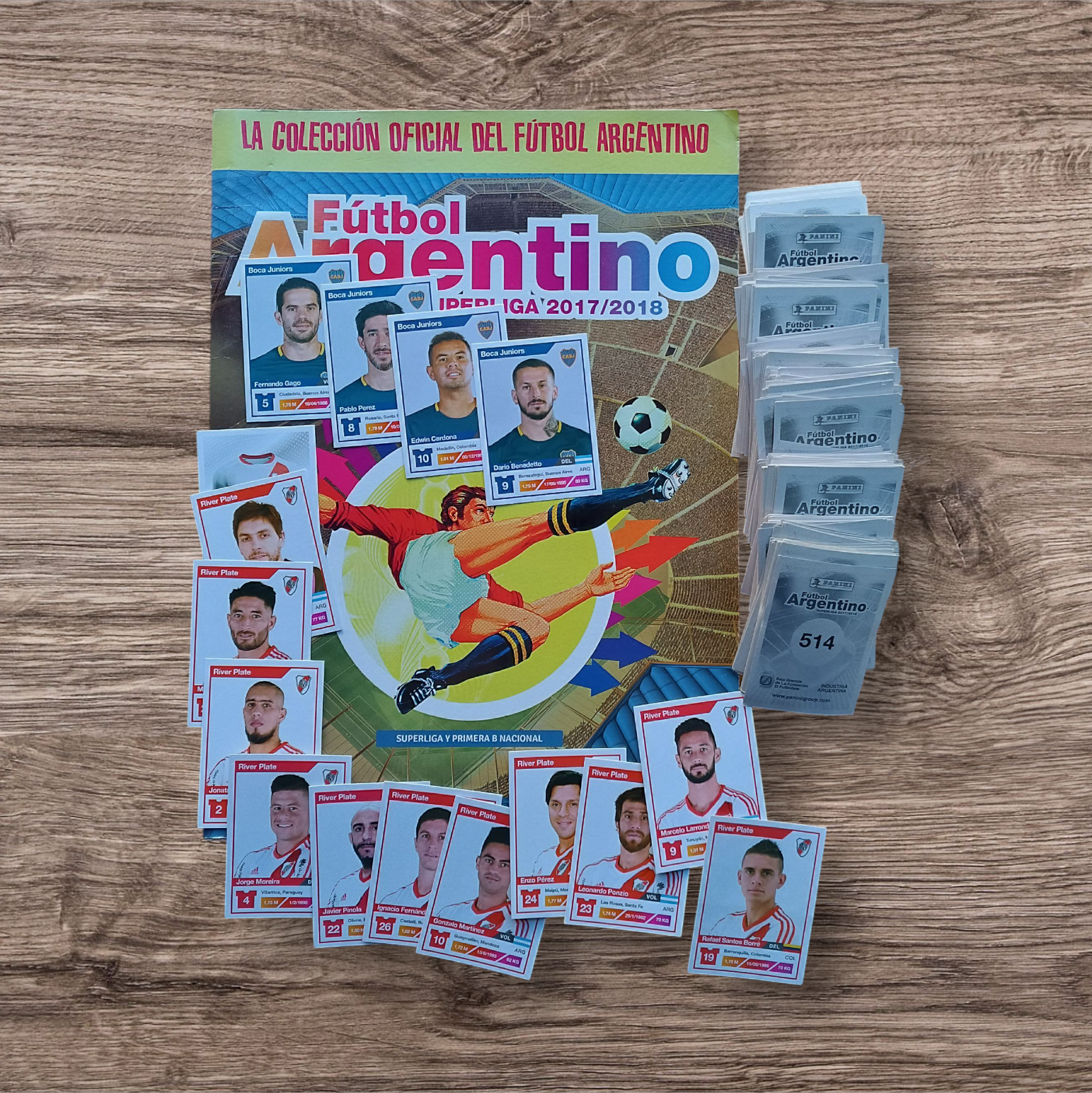 Álbum + 322 figuritas sin repetir Fútbol Argentino 2017/2018