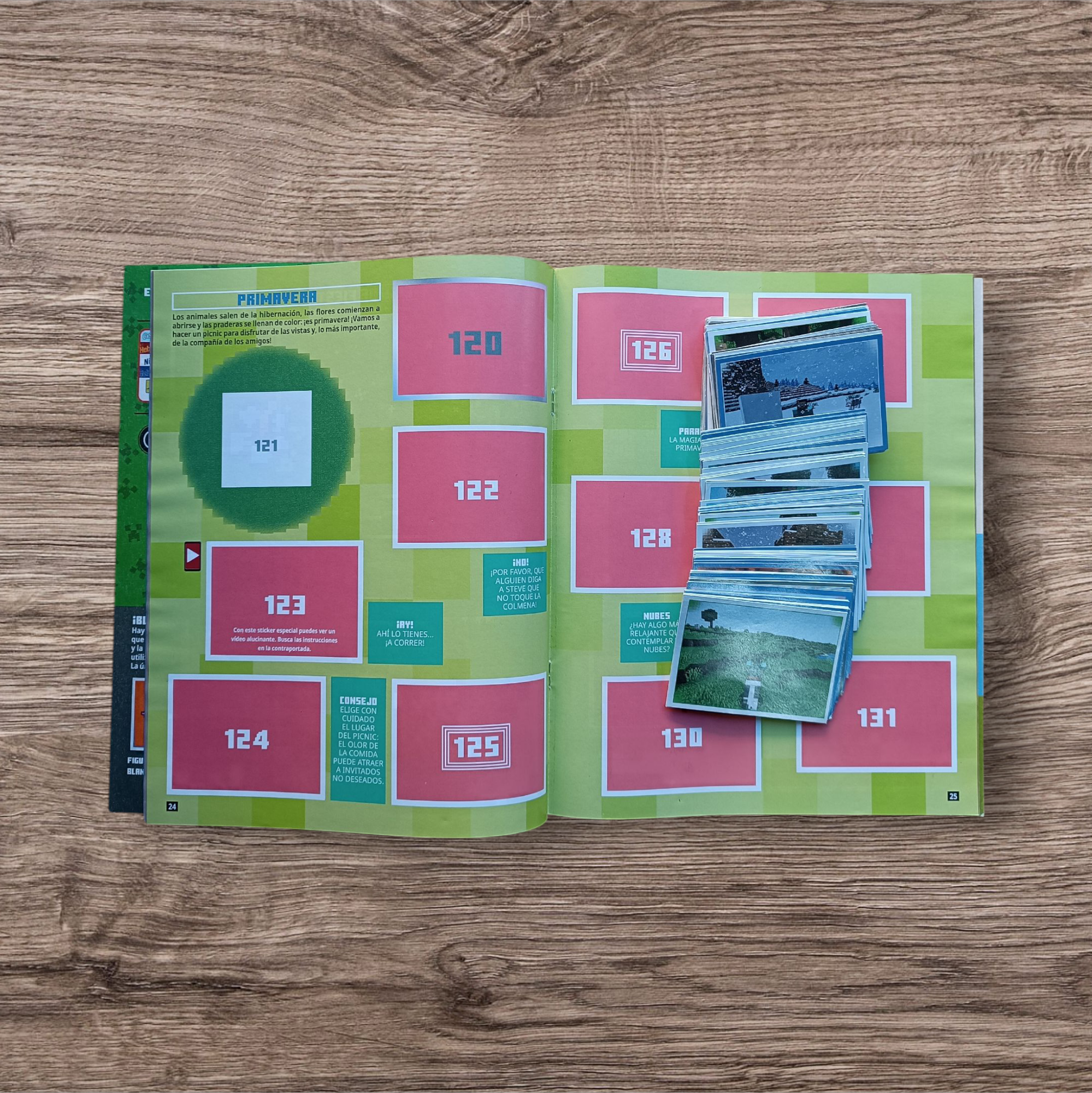 Álbum + 168 figuritas sin repetir Minecraft