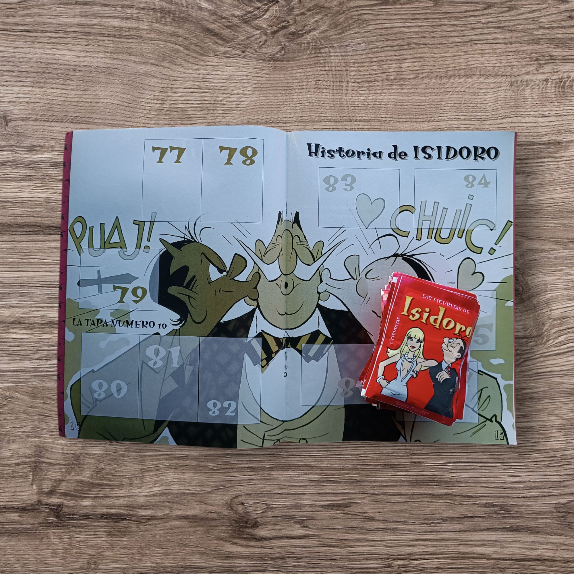 Combo álbum + 50 sobres de figuritas Isidoro Cañones