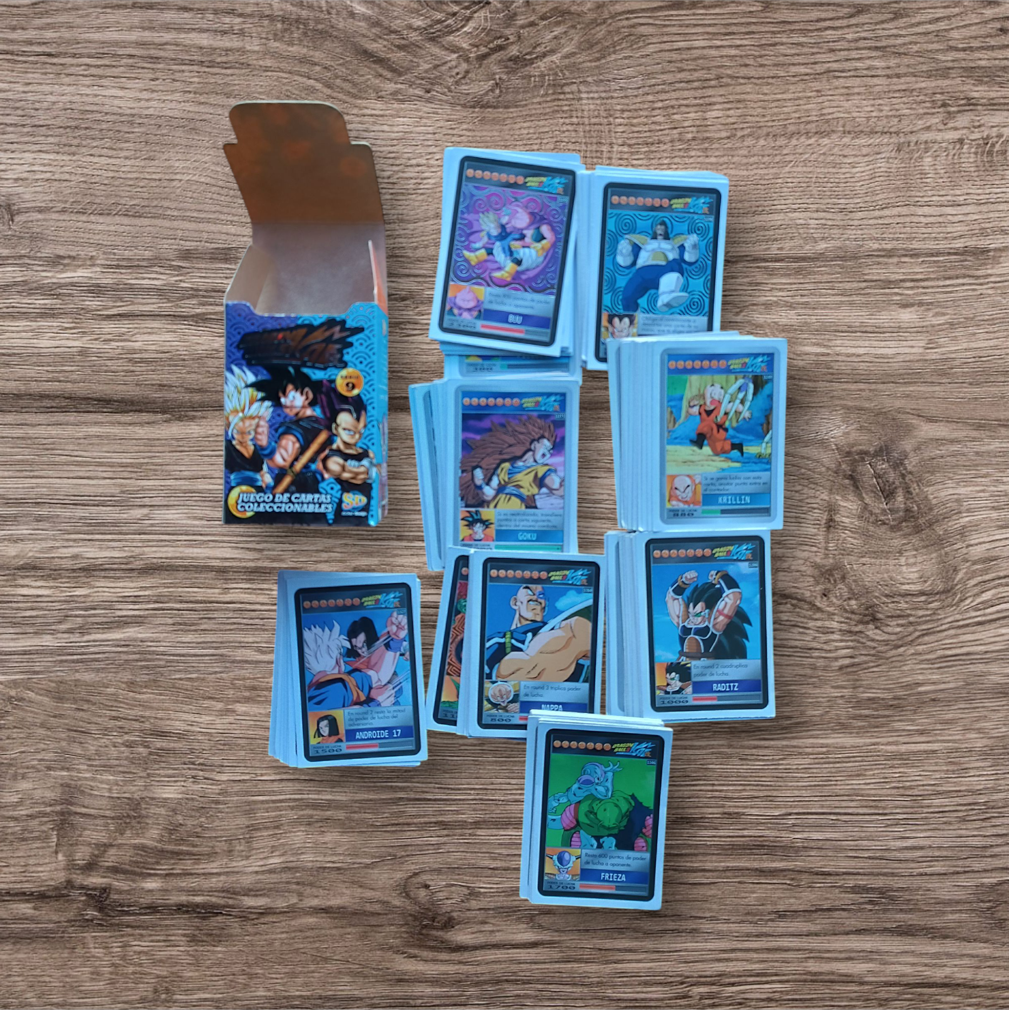 Lote 104 cartas sin repetir Dragon Ball Z serie 9