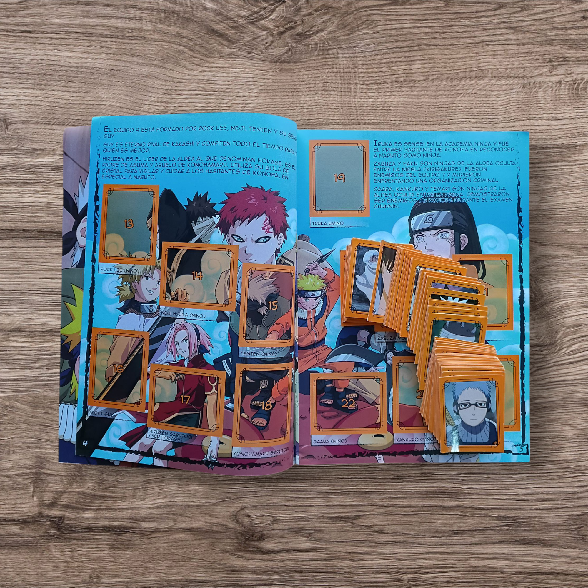 Álbum + 123 figuritas sin repetir Naruto Shippuden