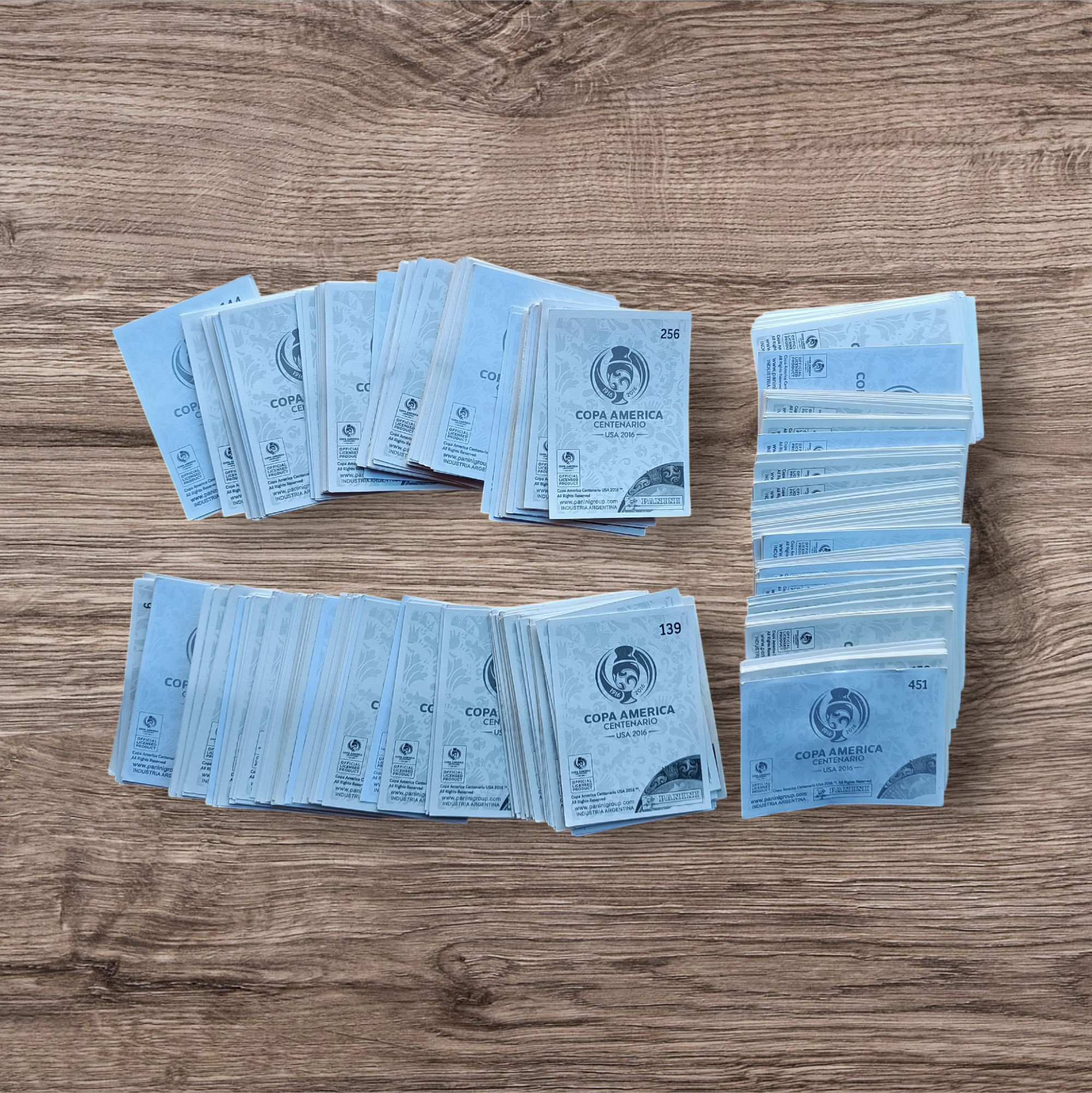 Lote 417 figuritas sin repetir Copa América Centenario 2016