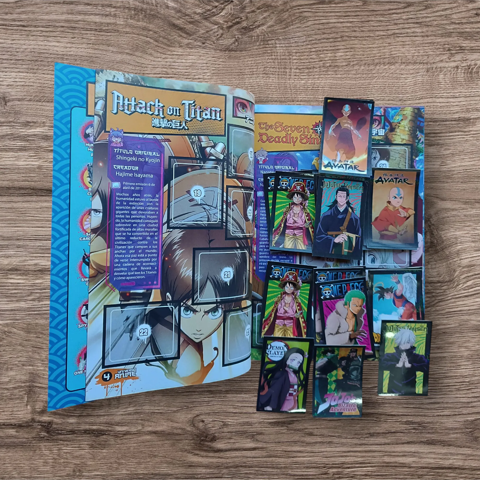 Álbum + 21 cartas Mundo Animé