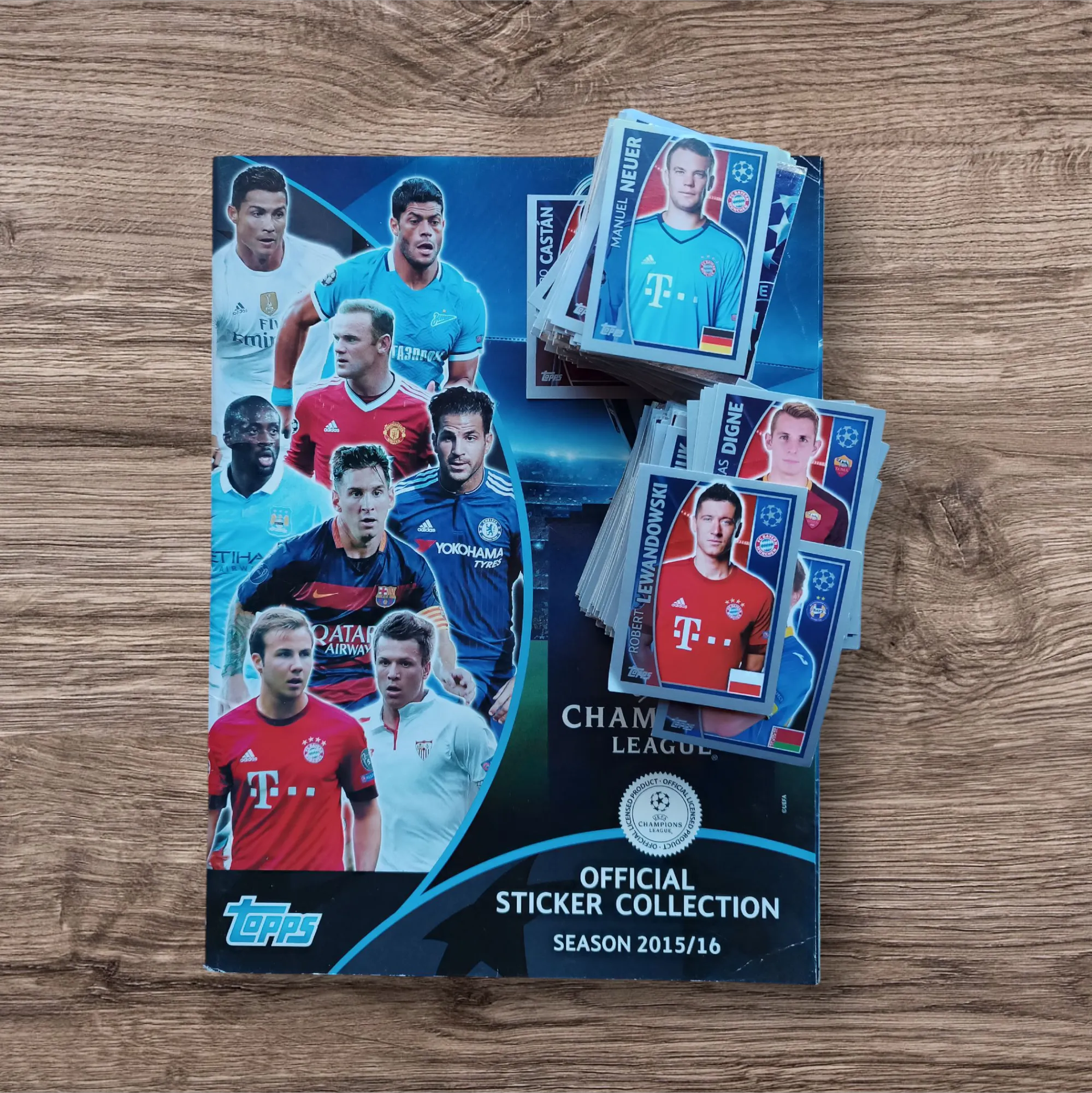 Álbum + 440 figuritas sin repetir Champions League 2015/2016