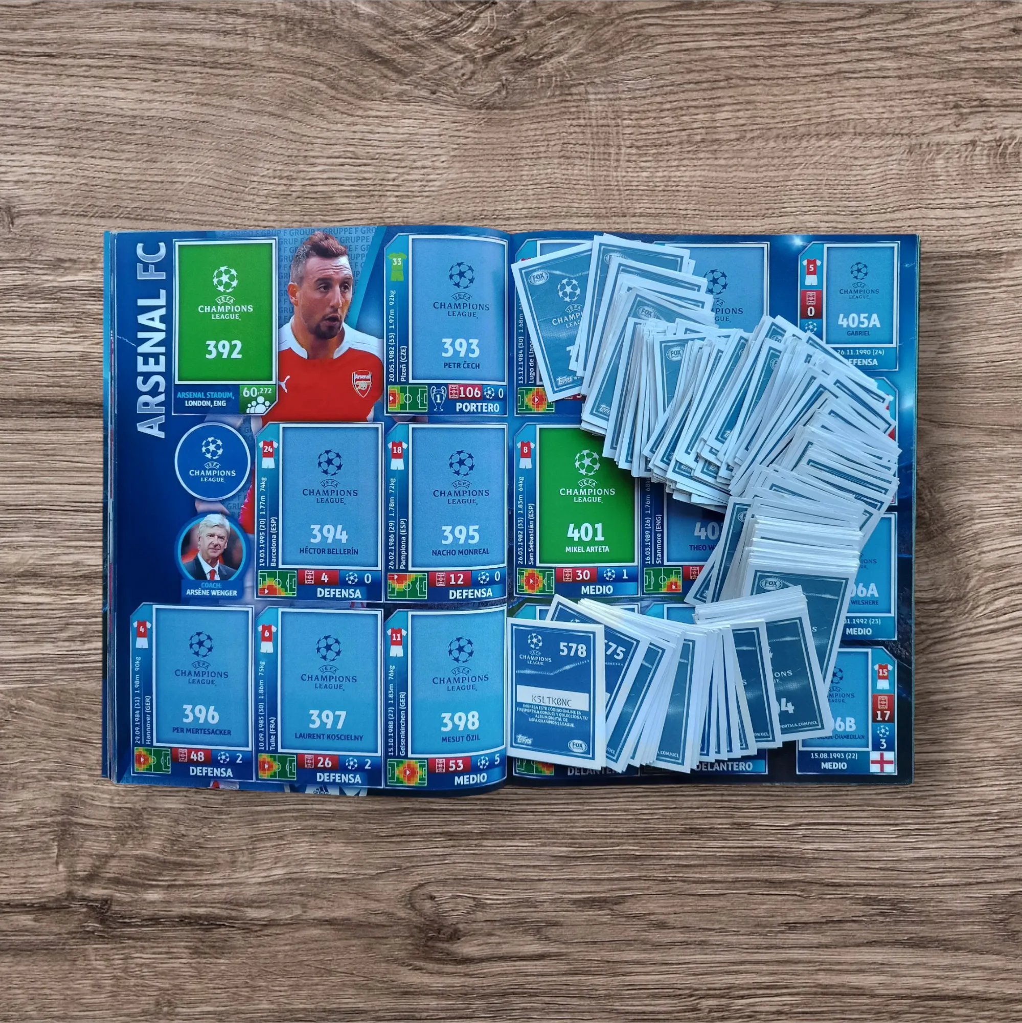 Álbum + 440 figuritas sin repetir Champions League 2015/2016