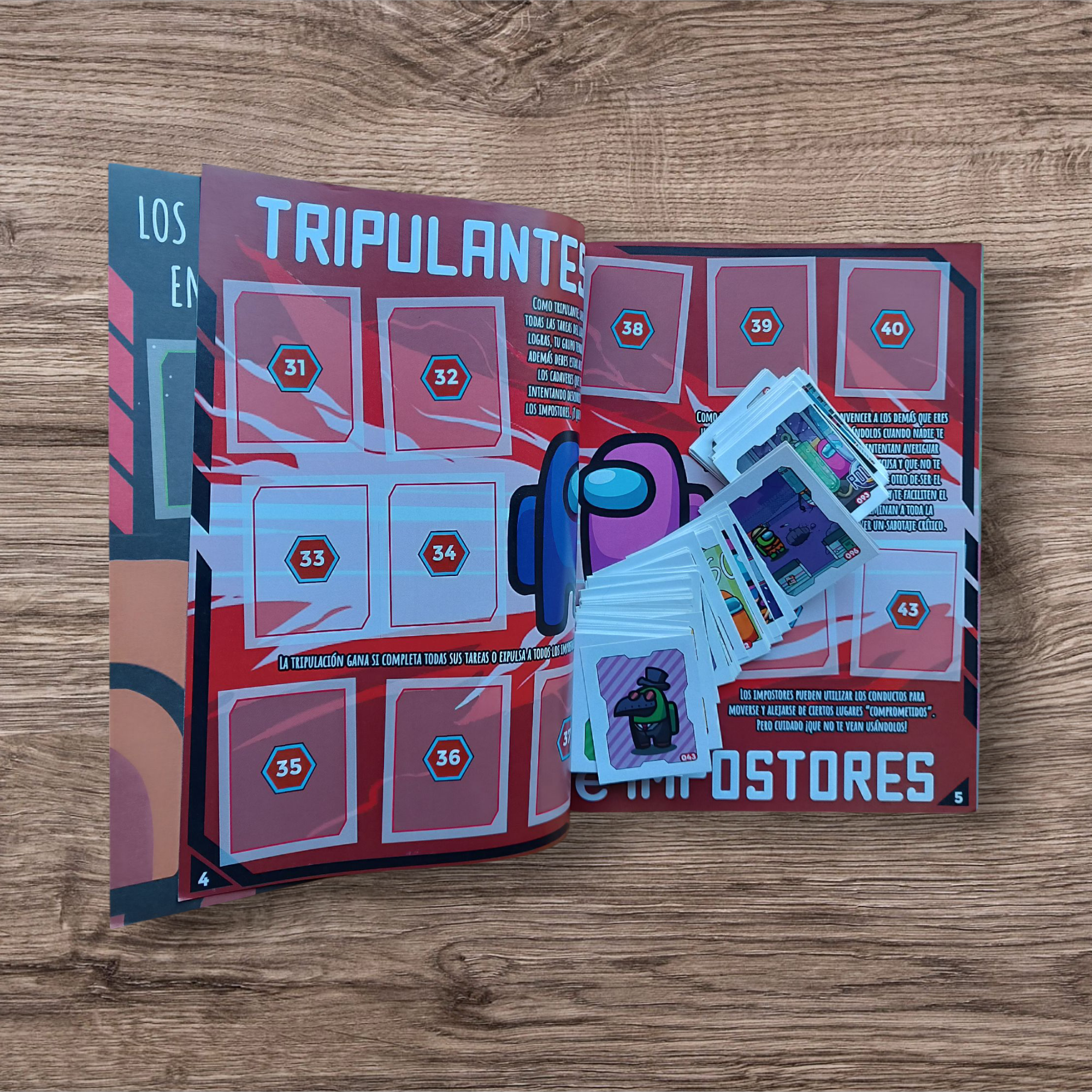 Álbum + 173 figuritas sin repetir Among Us Sabotaje final