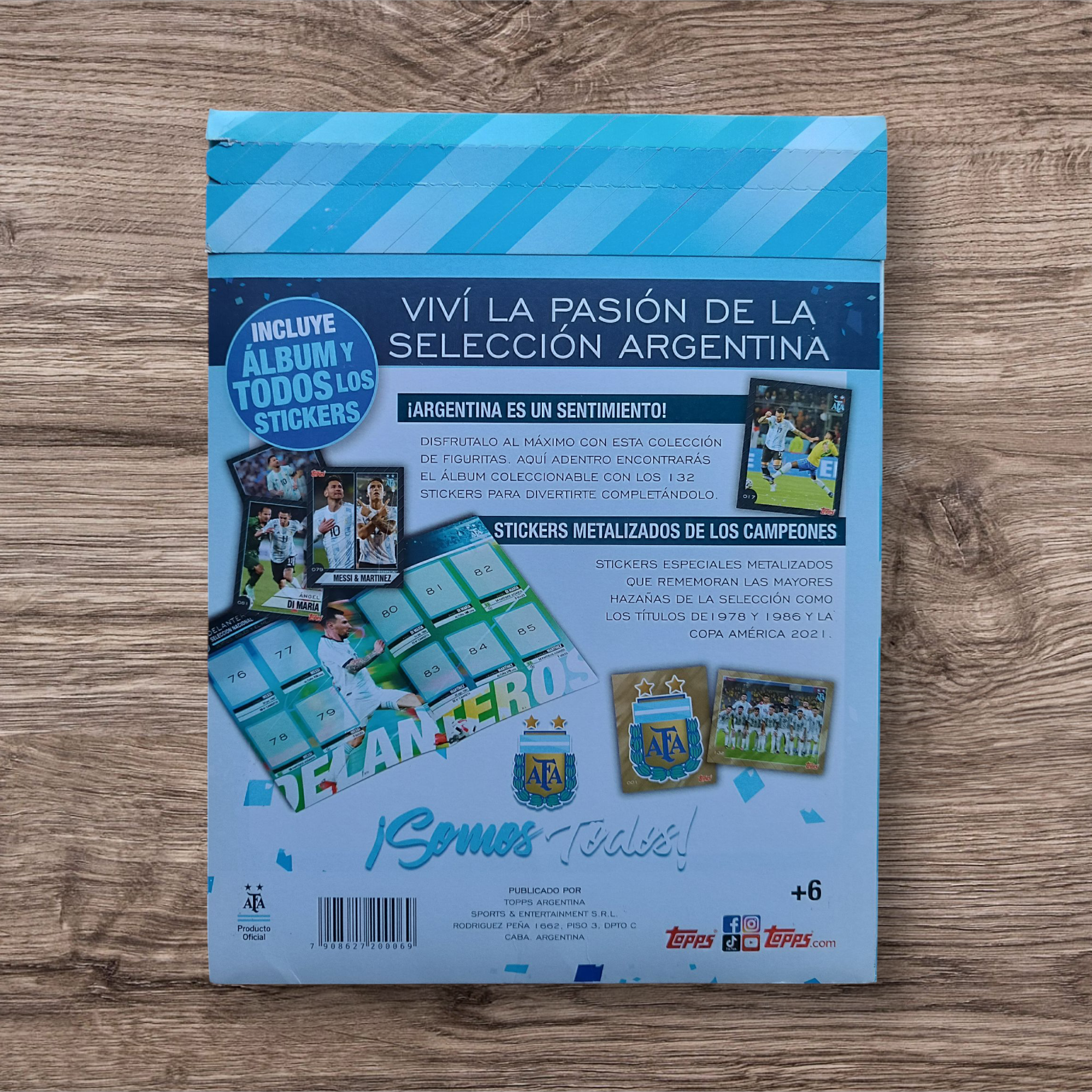 Álbum + todas las figuritas a pegar Vamos Argentina