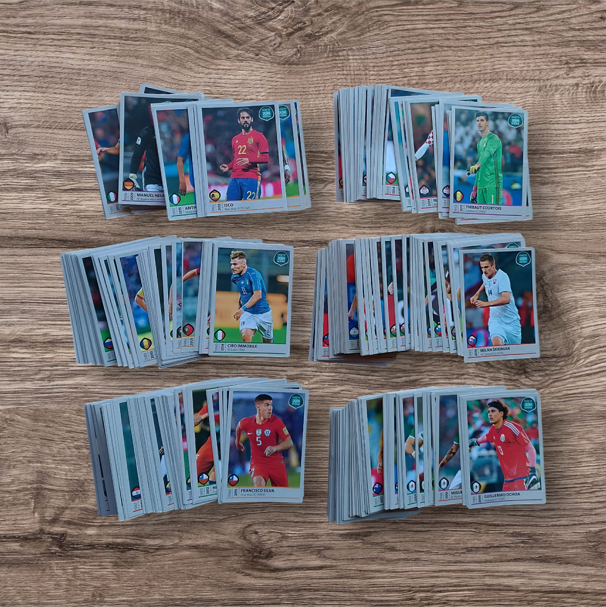 Lote 427 figuritas sin repetir Road to Rusia 2018