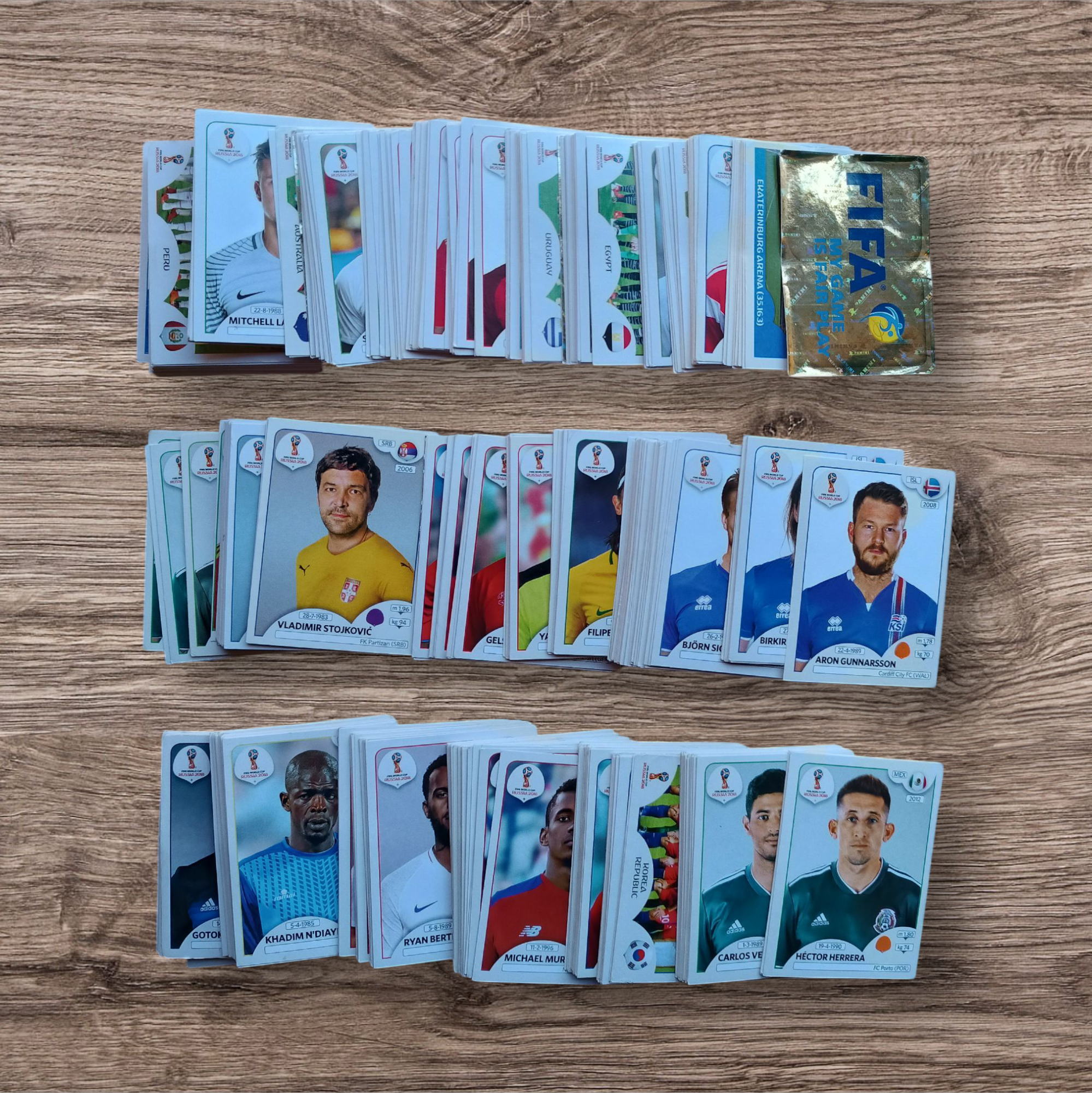 Lote 503 figuritas sin repetir Mundial Rusia 2018