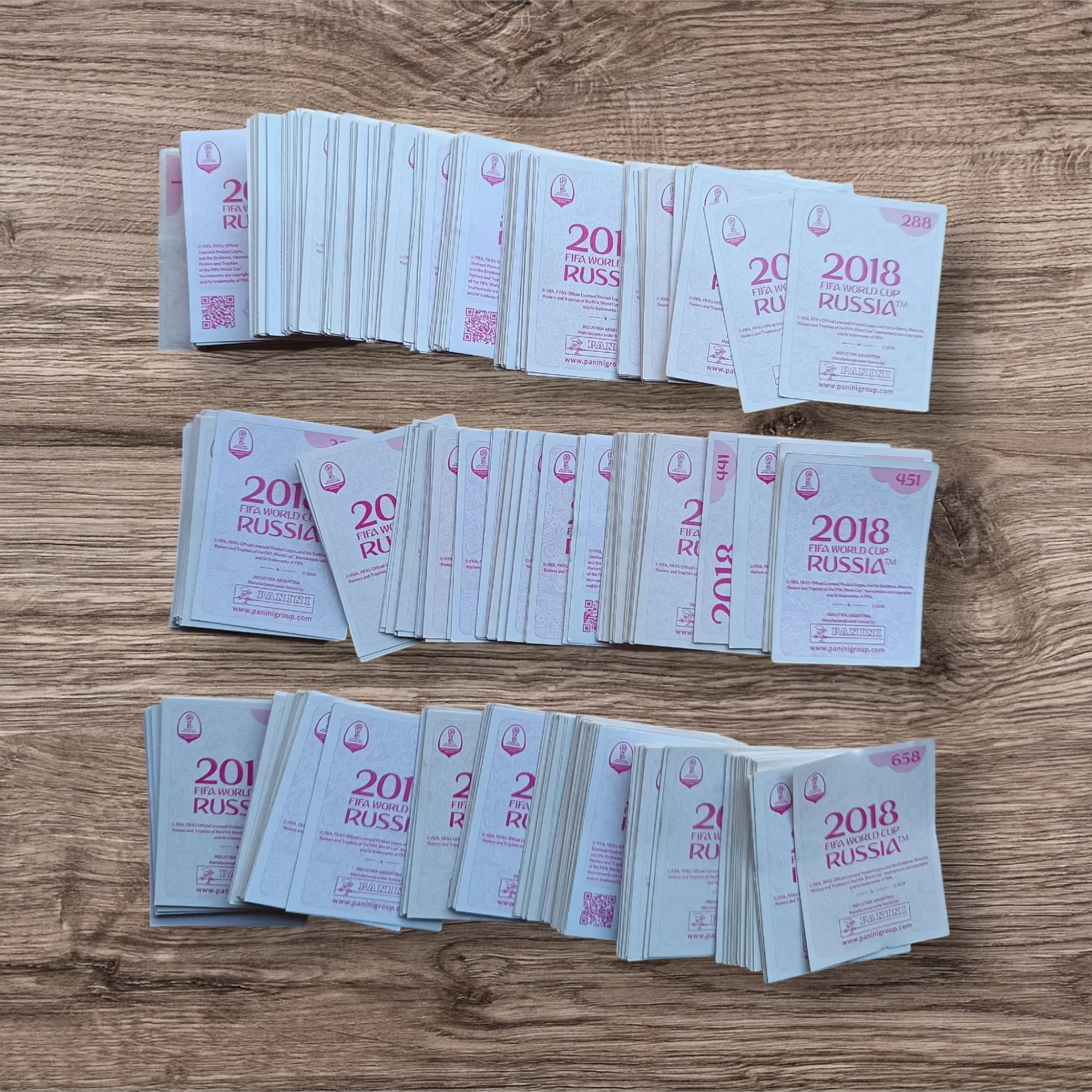 Lote 503 figuritas sin repetir Mundial Rusia 2018