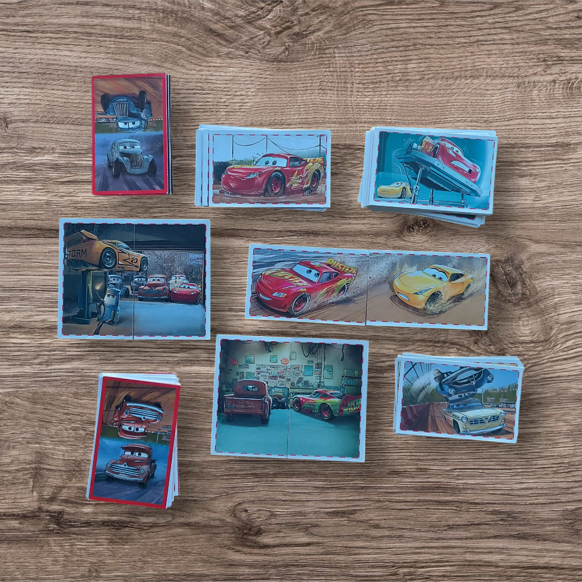 Lote 132 figuritas sin repetir Cars 3