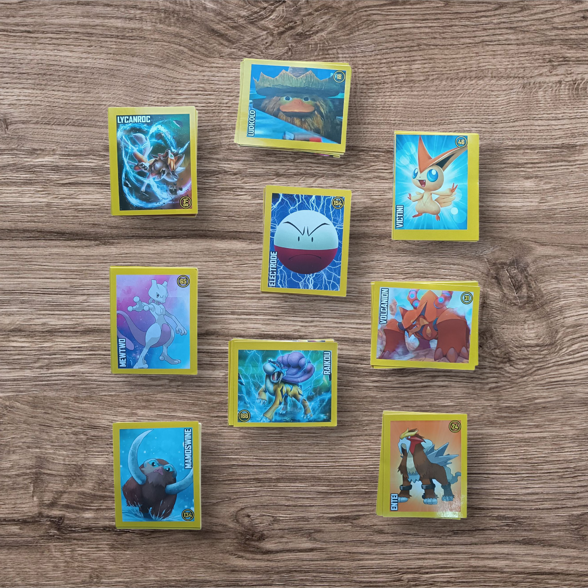 Lote 89 figuritas sin repetir Pokemon