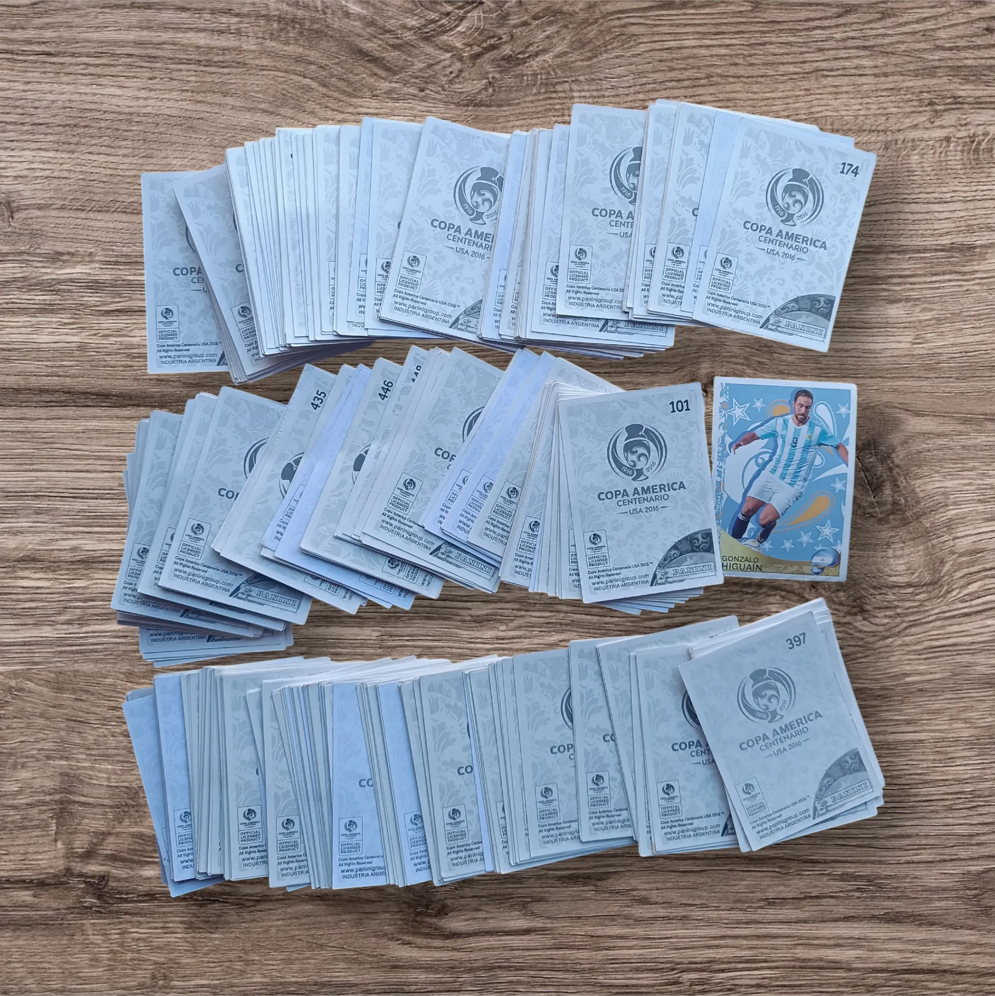 Lote 334 figuritas sin repetir Copa América Centenario 2016