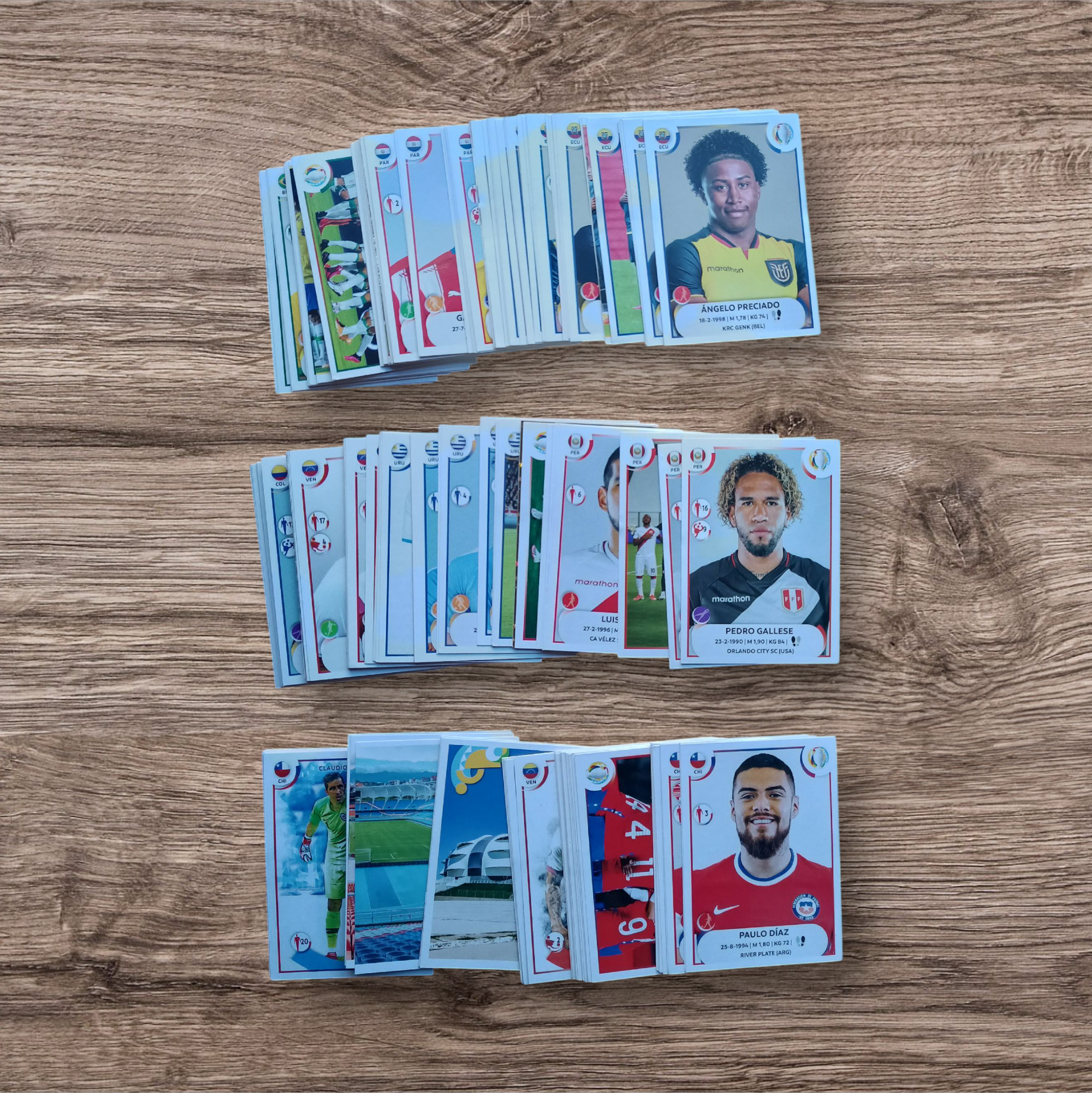 Lote 182 figuritas sin repetir Copa América 2021