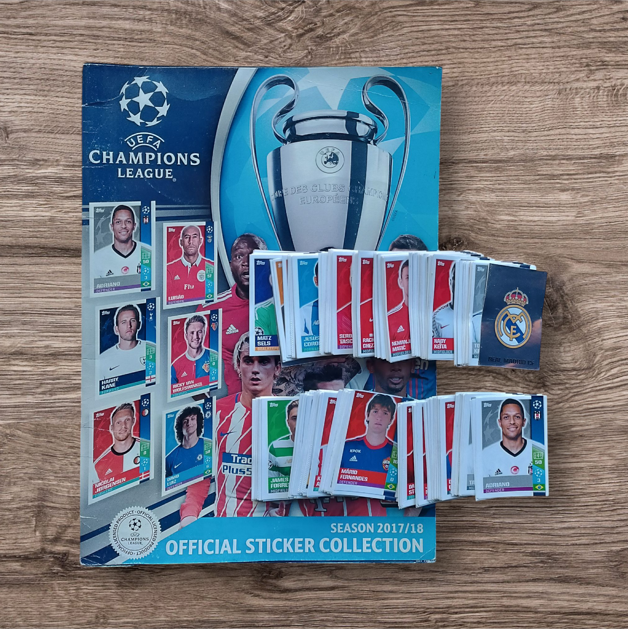 Álbum + 338 figuritas sin repetir Champions League 2017/18