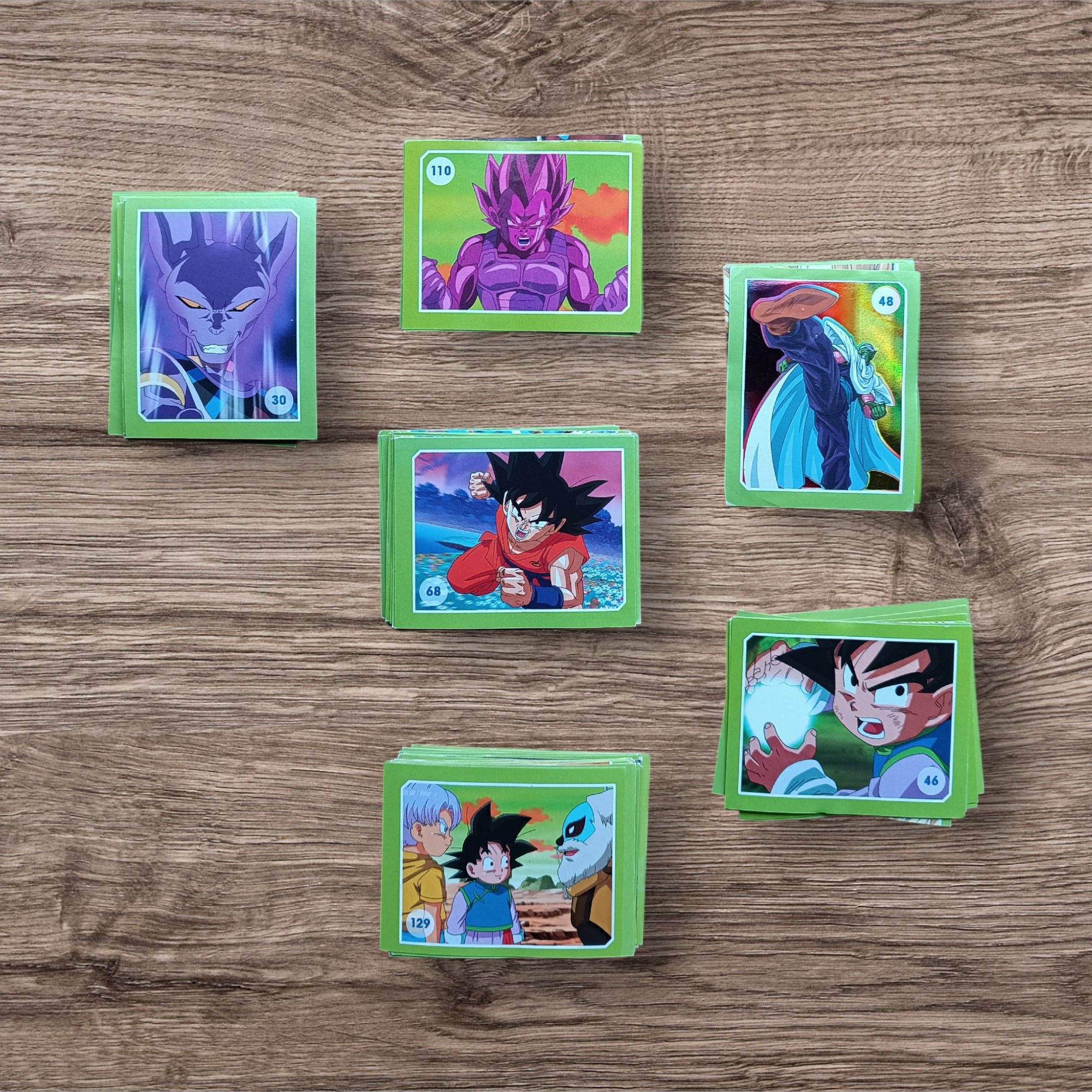 Lote 90 figuritas sin repetir Dragon Ball