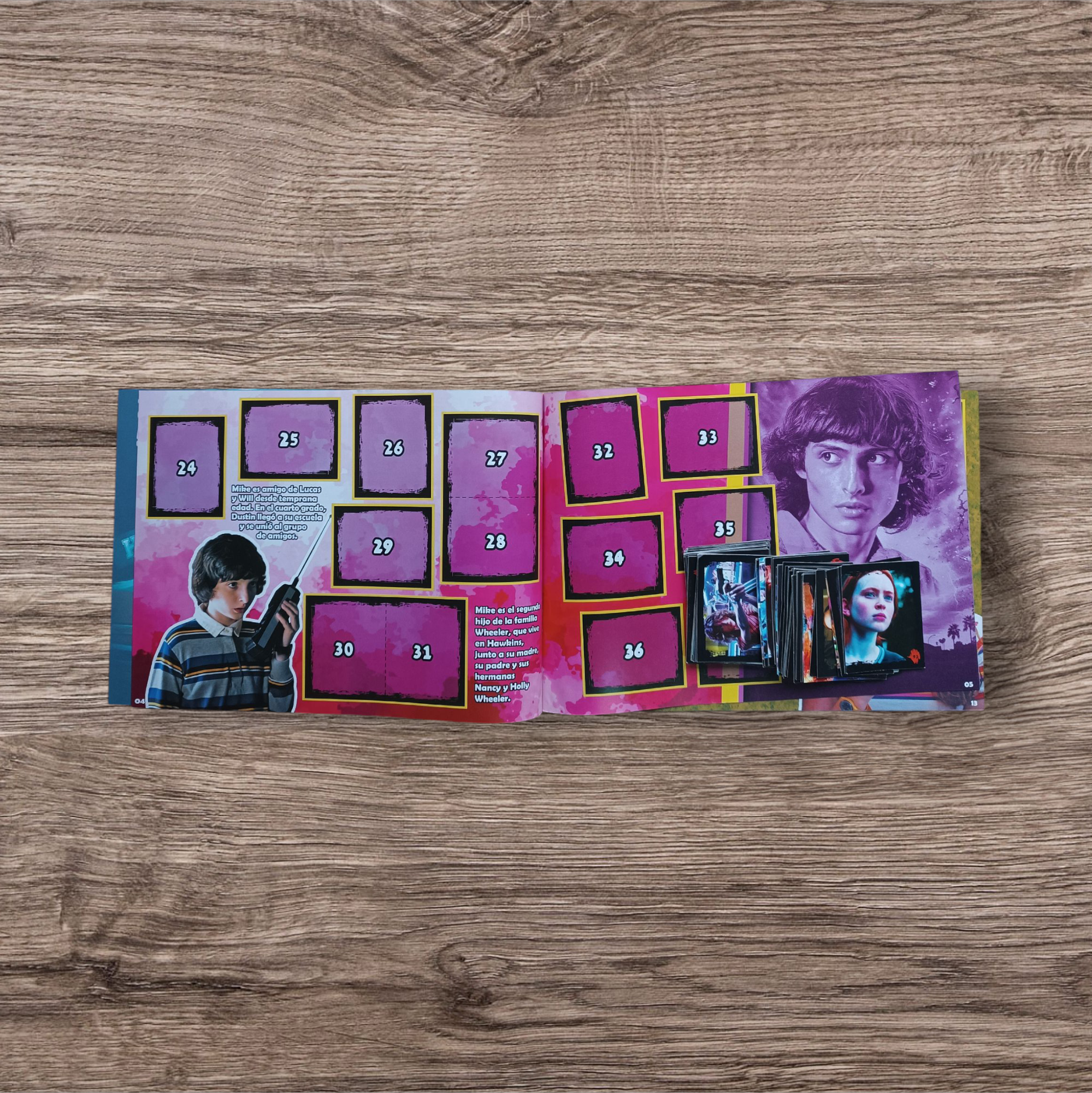 Álbum + 102 figuritas sin repetir Stranger Things