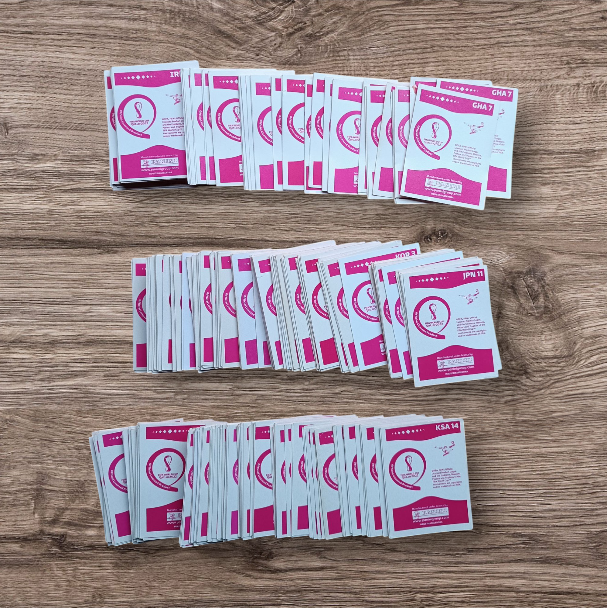 Lote 373 figuritas Mundial Qatar 2022